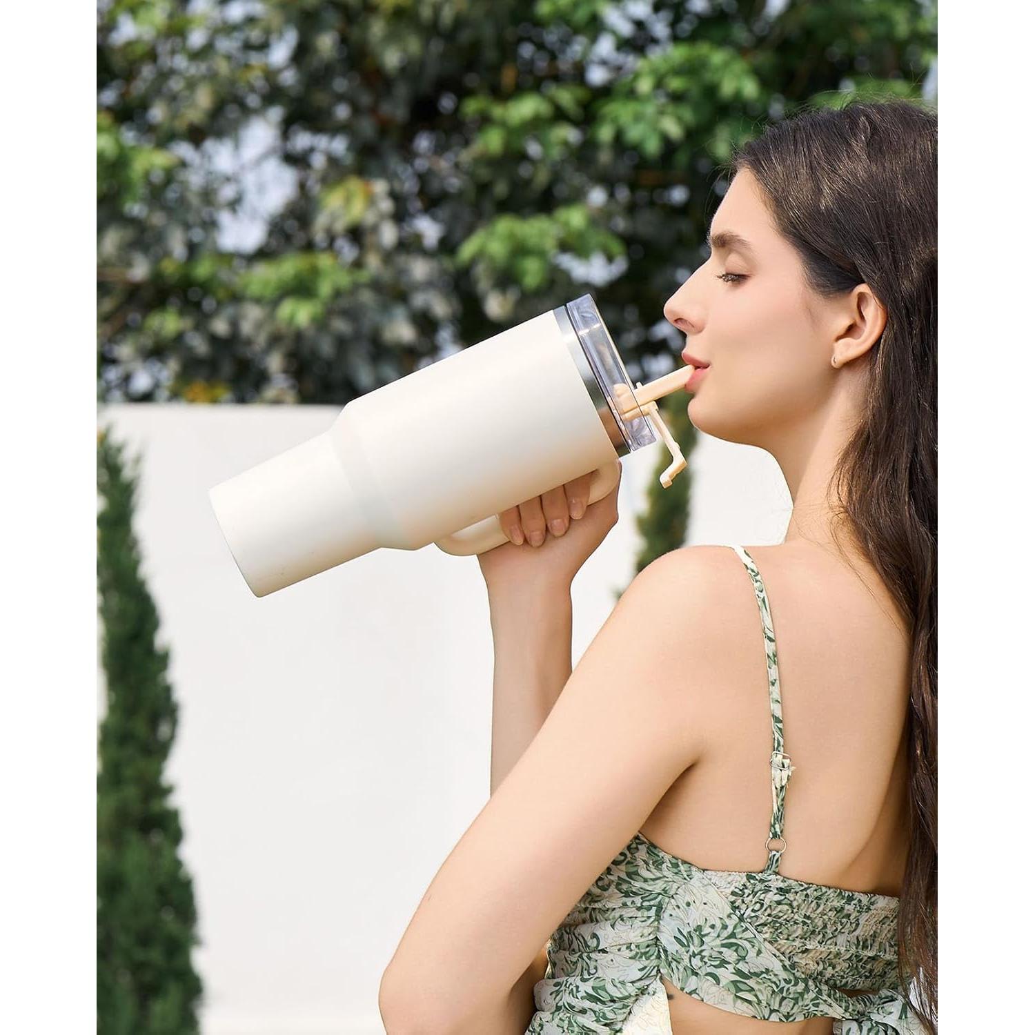 Tapa con Popote Plegable Skyease para Stanley 40oz - A Prueba de Fugas