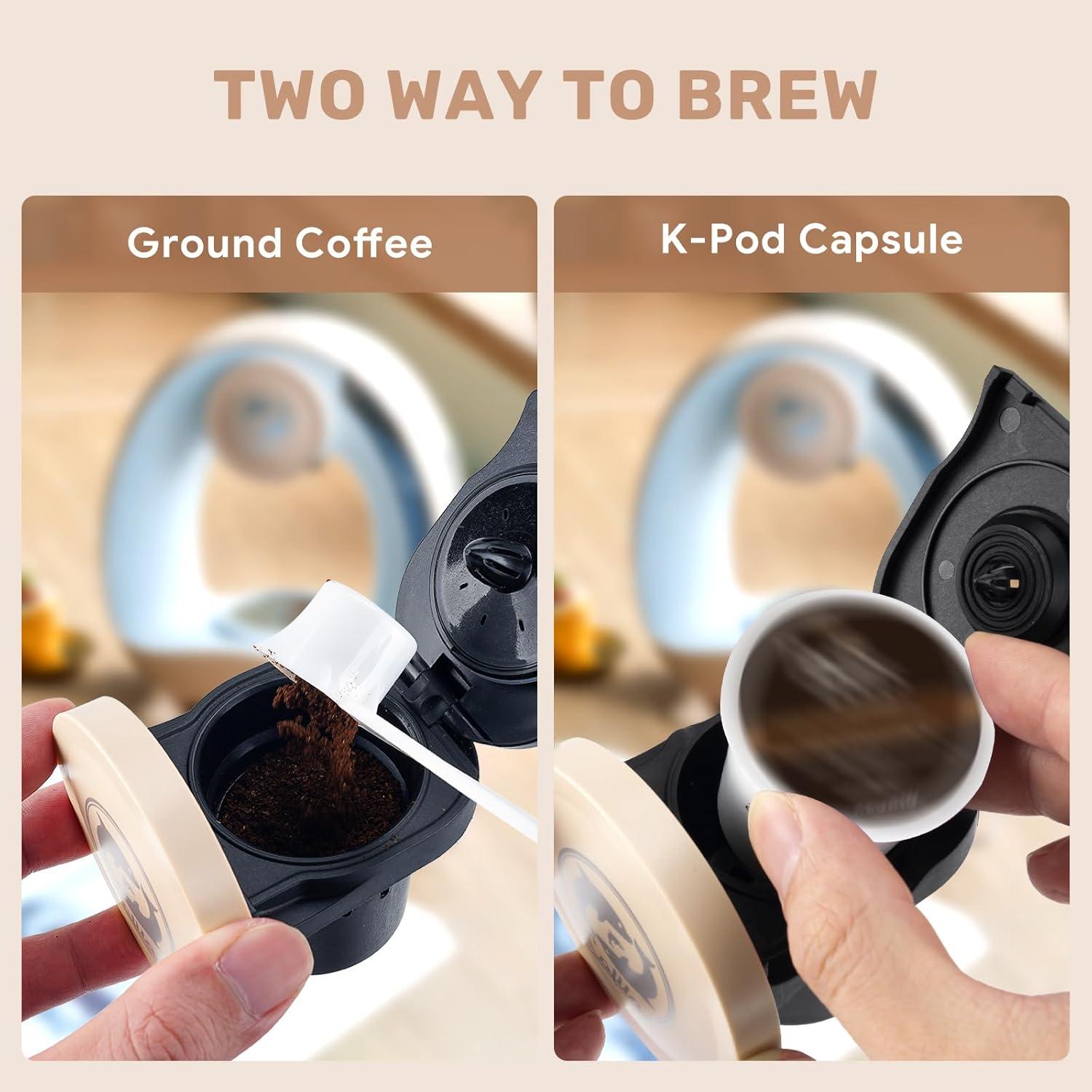 Cafetera de una sola porción i Cafilas MINI Q 1400W Champán