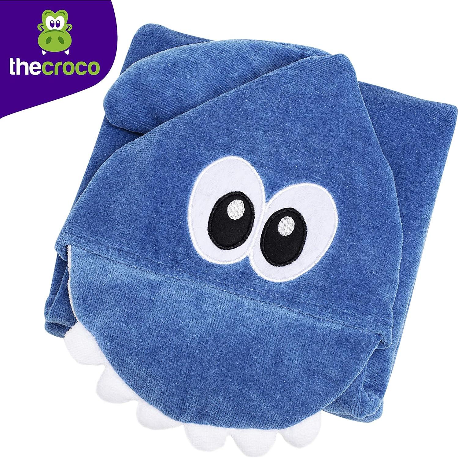 Toalla con Capucha TheCroco 100% Algodón Azul 71x124 cm