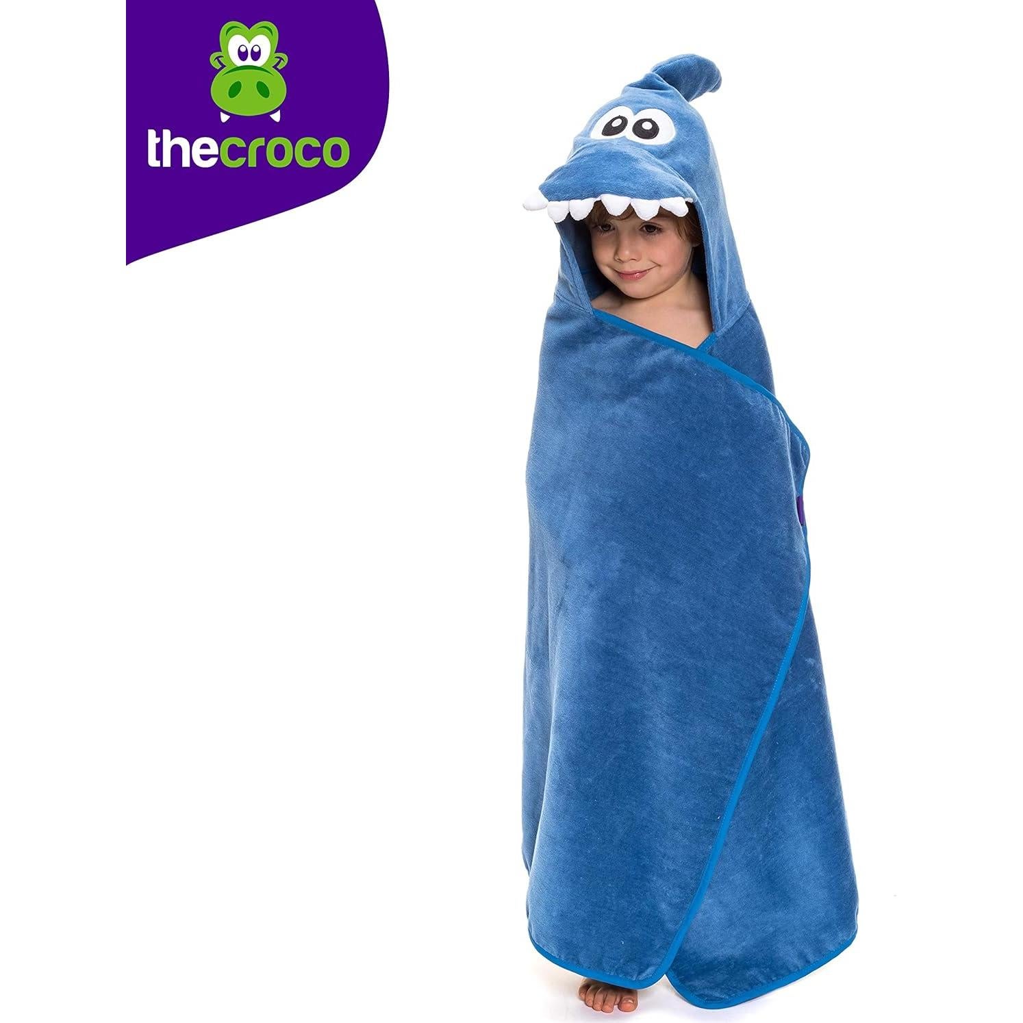 Toalla con Capucha TheCroco 100% Algodón Azul 71x124 cm