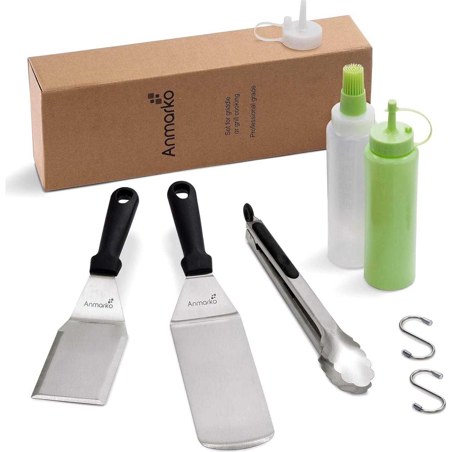 Juego de Espátulas de Acero Inoxidable Anmarko - 4 Piezas