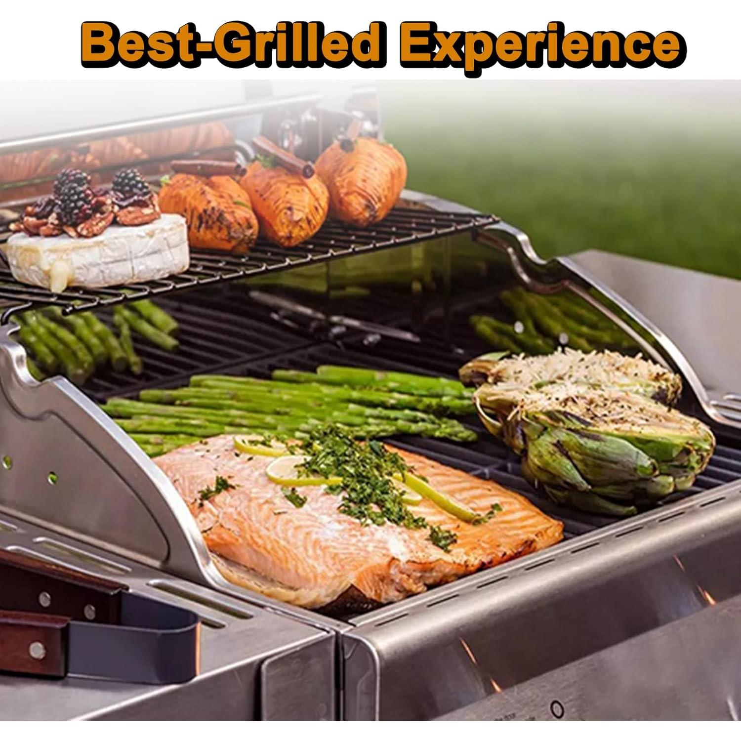 Rejillas de Parrilla Charbroil 2 Pcs 43.2x22.2 cm Hierro Fundido