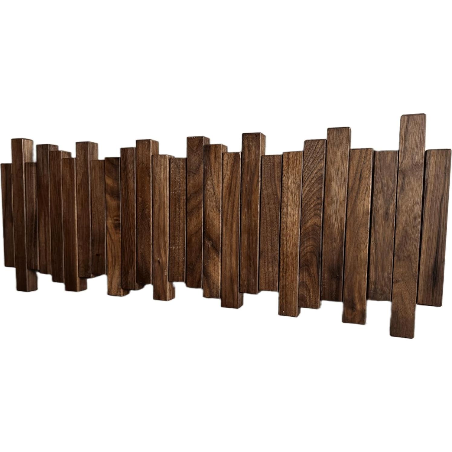 Perchero de Piano GOGREEBELL de Madera Natural 5 Ganchos