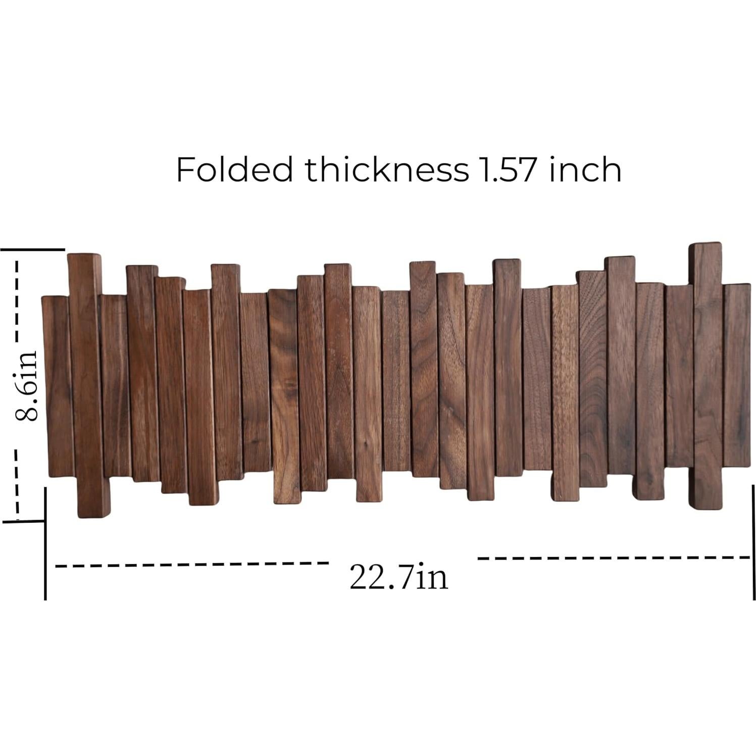 Perchero de Piano GOGREEBELL de Madera Natural 5 Ganchos