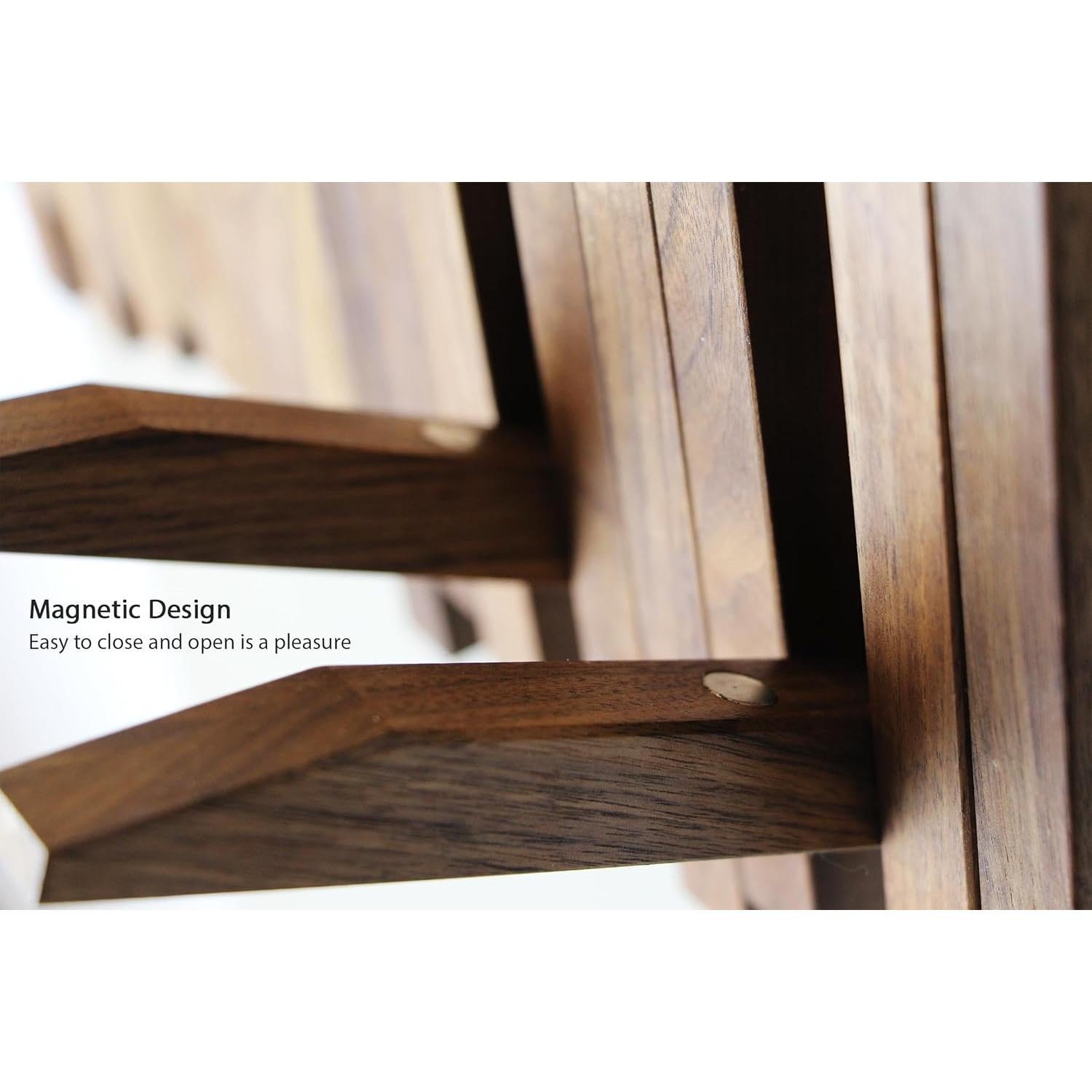 Perchero de Piano GOGREEBELL de Madera Natural 5 Ganchos