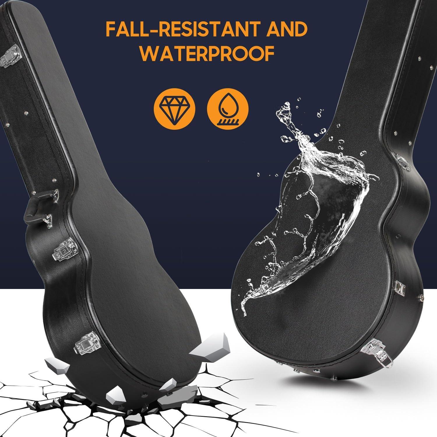 Estuche Duro para Guitarra Acústica CAHAYA 42" Impermeable