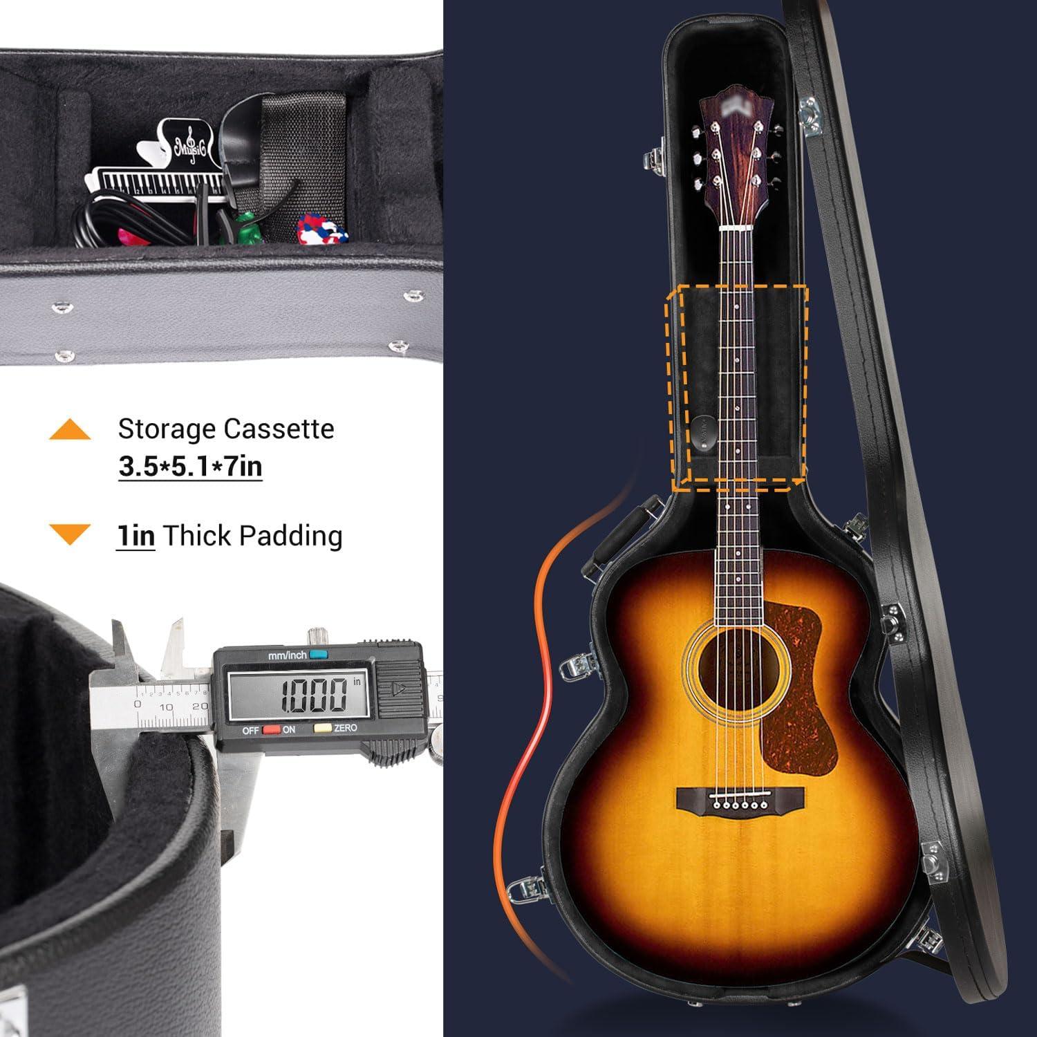 Estuche Duro para Guitarra Acústica CAHAYA 42" Impermeable