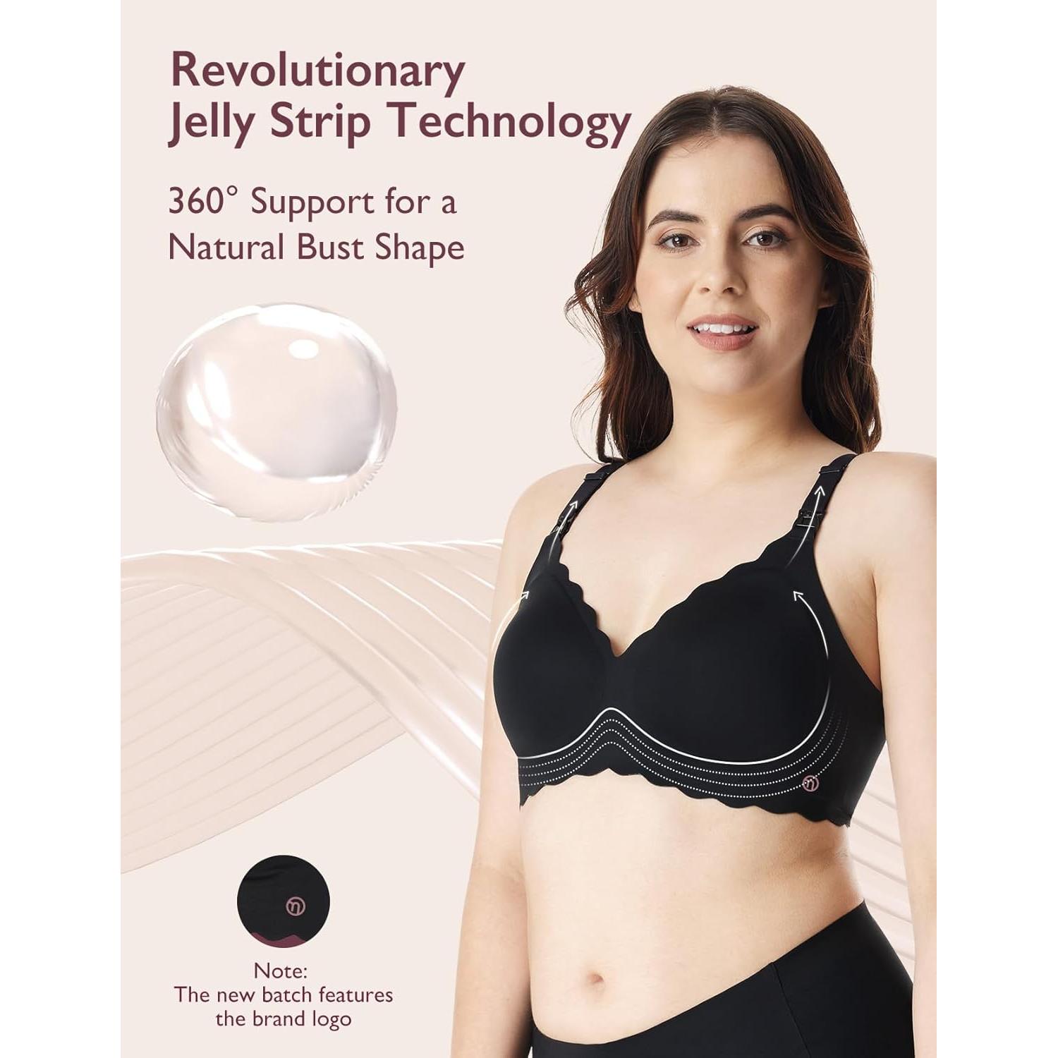 Sujetador de Lactancia Sin Costuras Momcozy Negro Pequeño