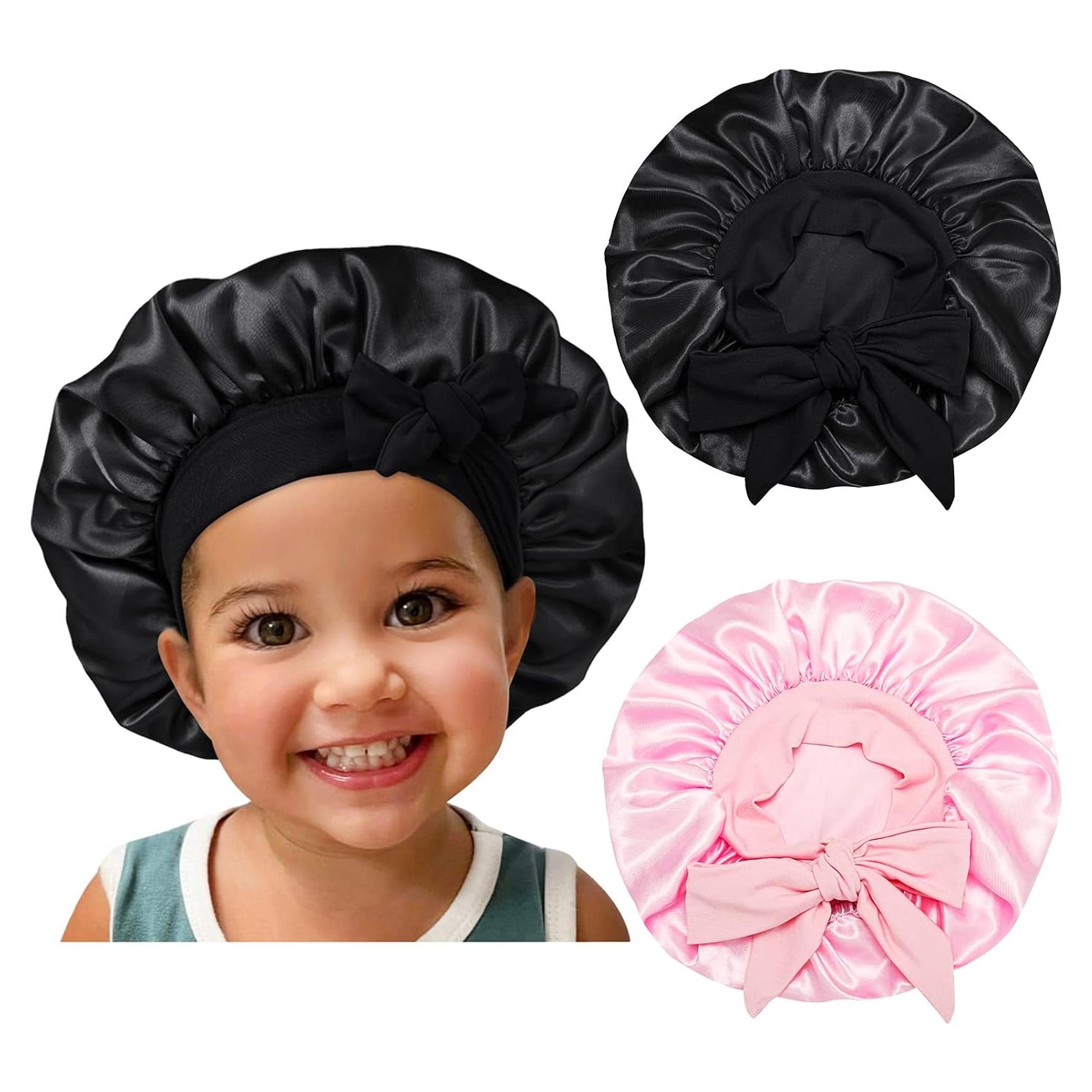 Gorro de Seda Satinada para Niños - 2 Piezas Ajustables