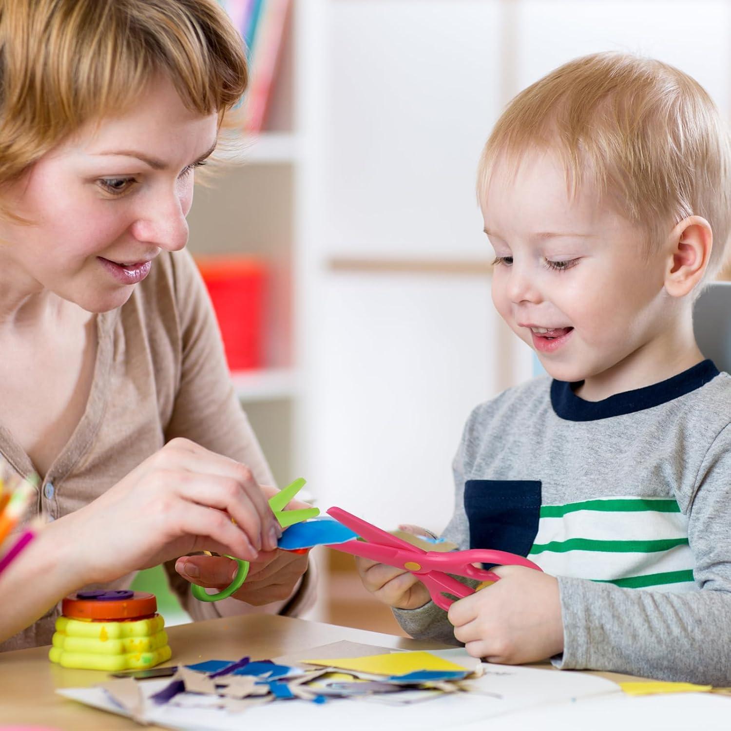 30 Tijeras de Seguridad para Niños Dcocdeely Multicolores