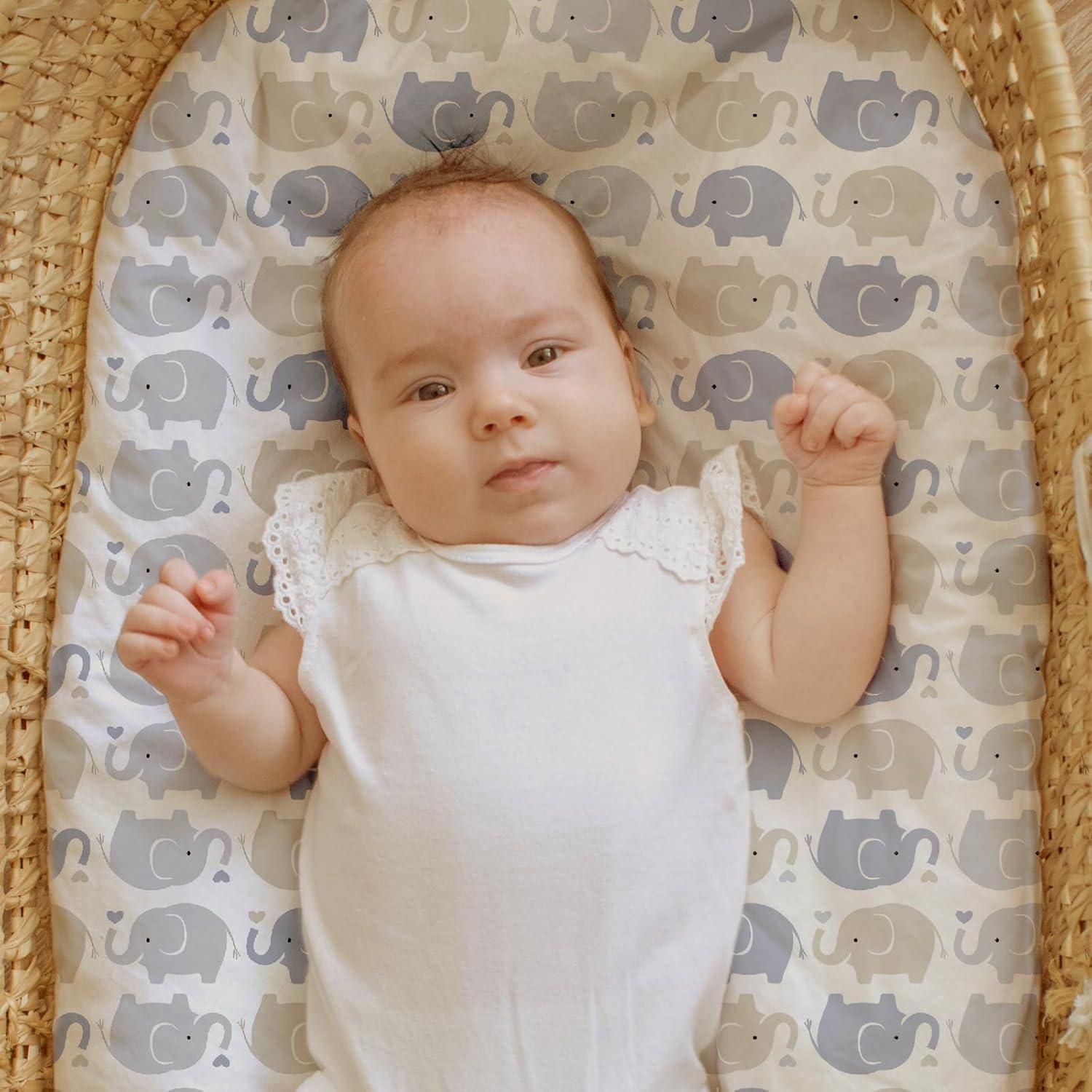 Sábanas Ajustadas para Cuna Gllquen Baby 100% Algodón Orgánico Azul