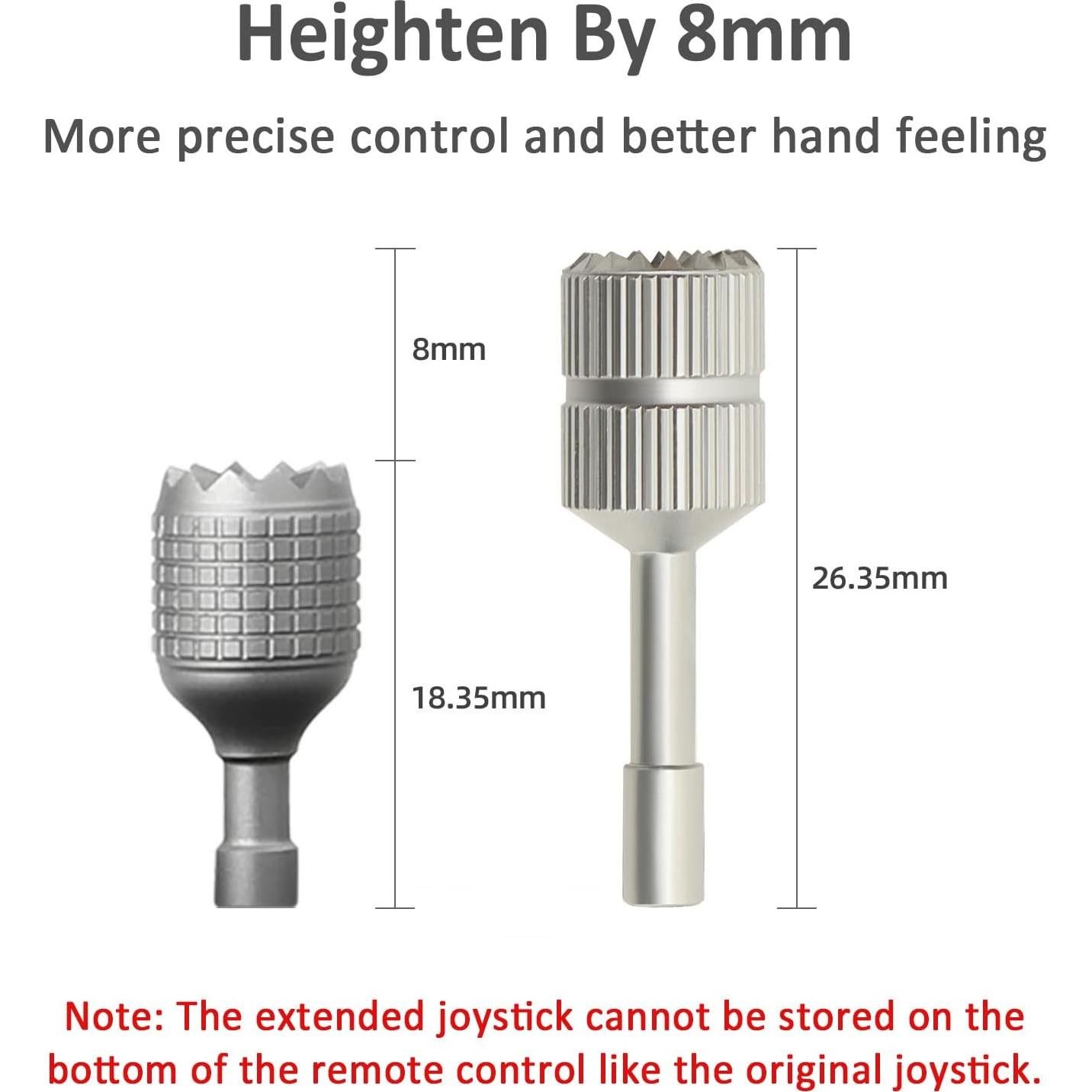 Palancas de Control Extendidas BEHORSE para DJI Mini 3/4/Mavic 3