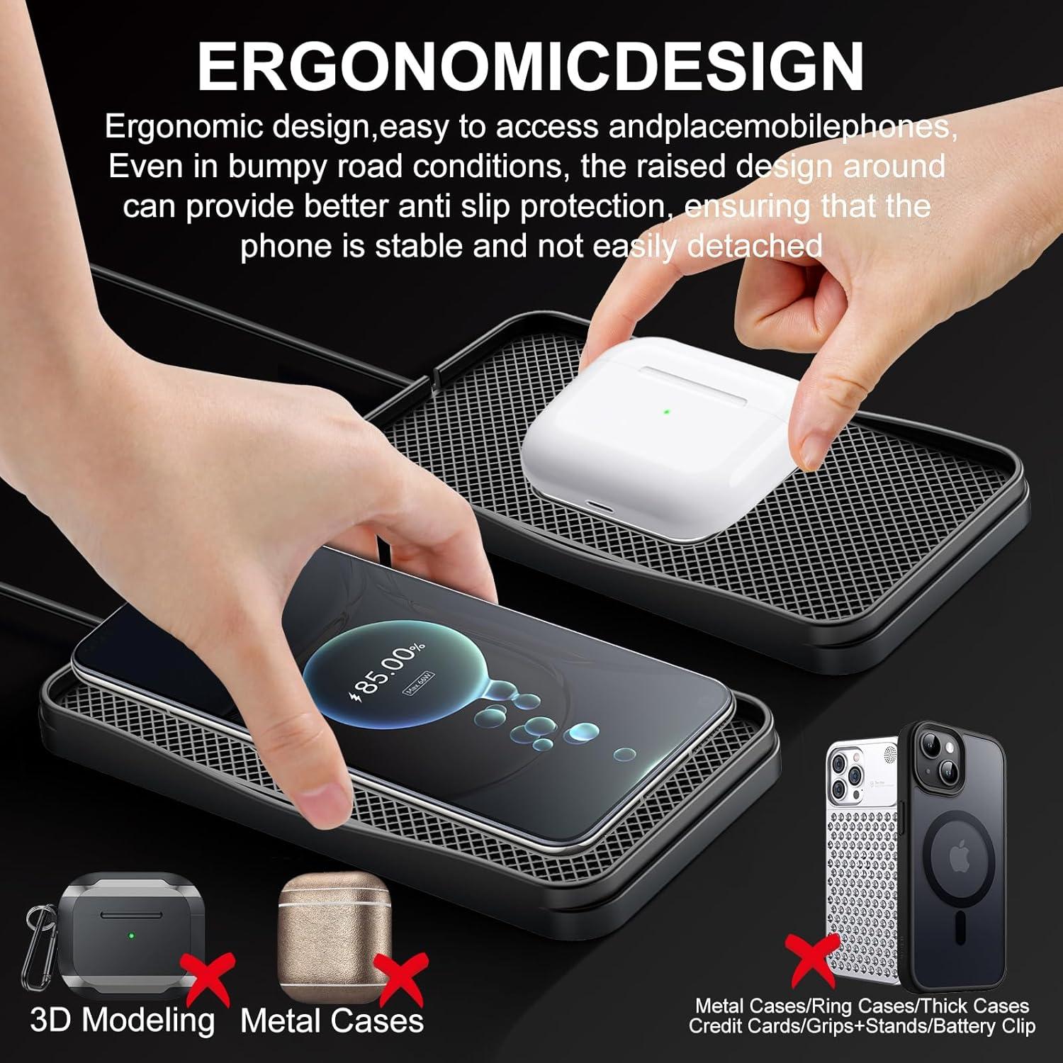 Cargador Inalámbrico para Auto Gumnay 20W Carga Rápida