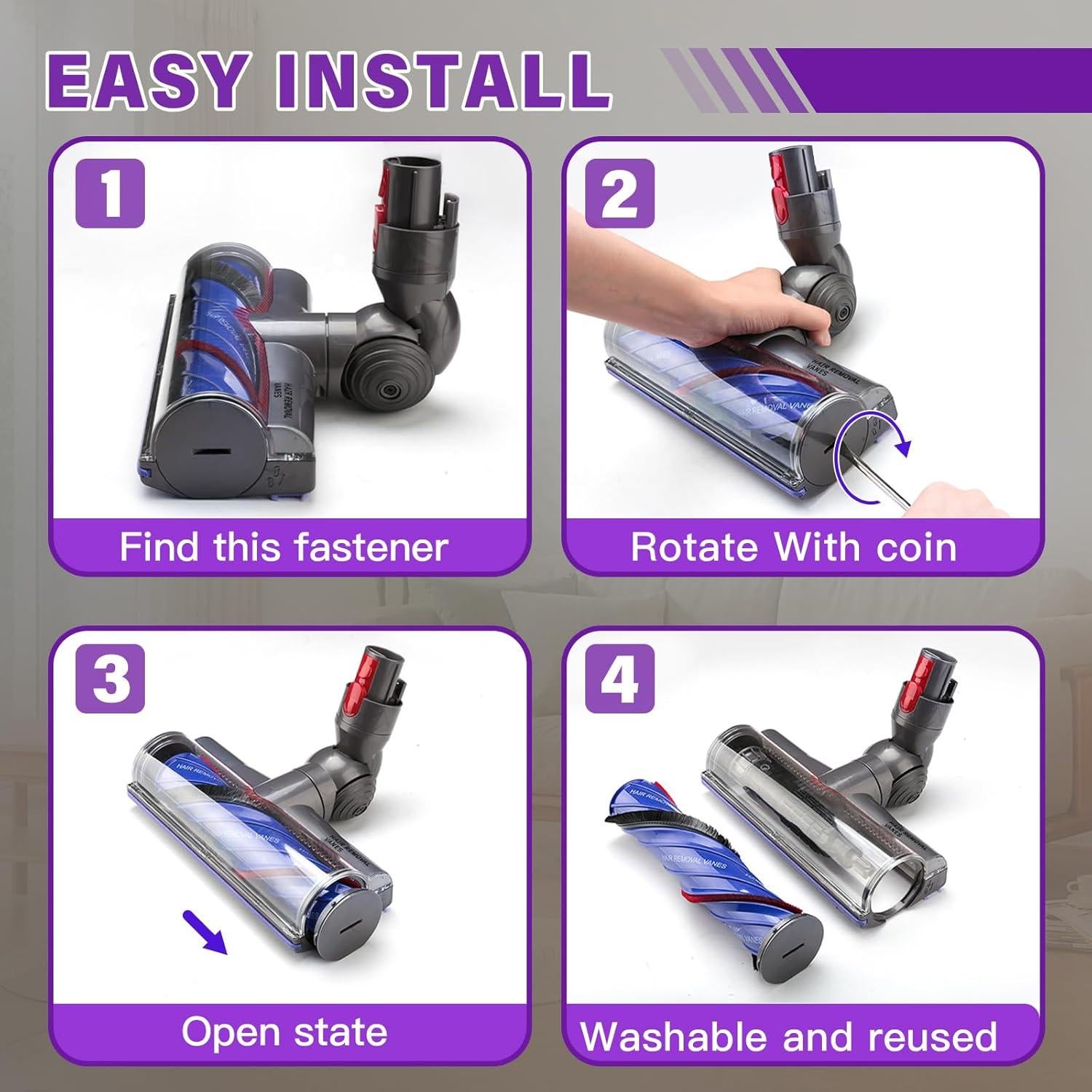 Cabezal de Aspiradora Antienredos LhhTing V7 V8 V10 V11 V15