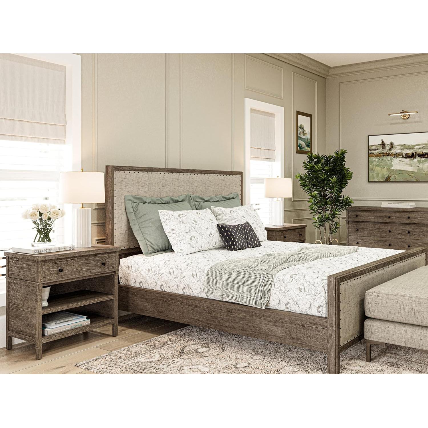 Juego de Sábanas Individual Floral en Blanco y Negro - 3 Piezas Donde Los Lunares Deambulan