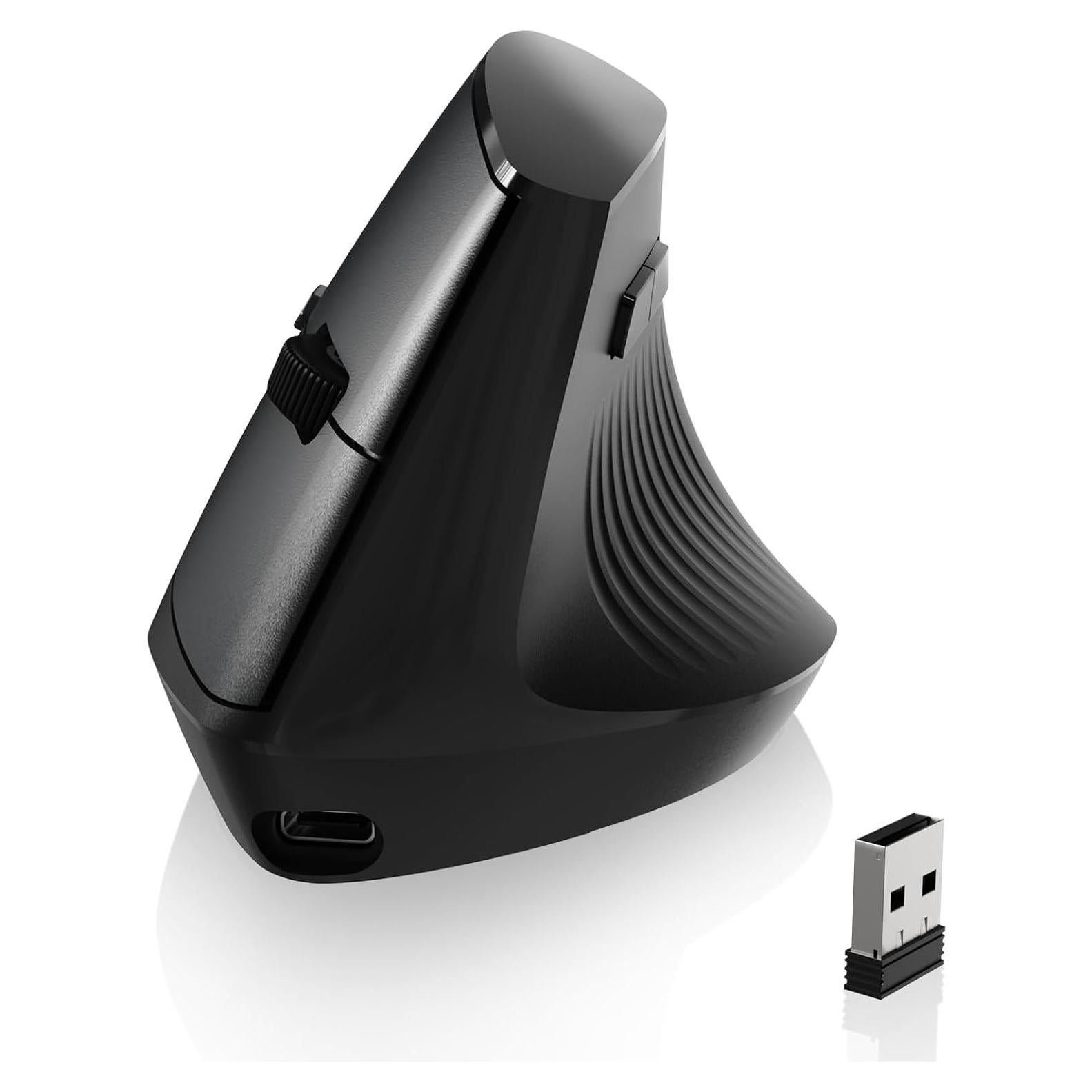 Ratón Inalámbrico A.JAZZ I300 Ergonómico Recargable 800/1200/1600 DPI