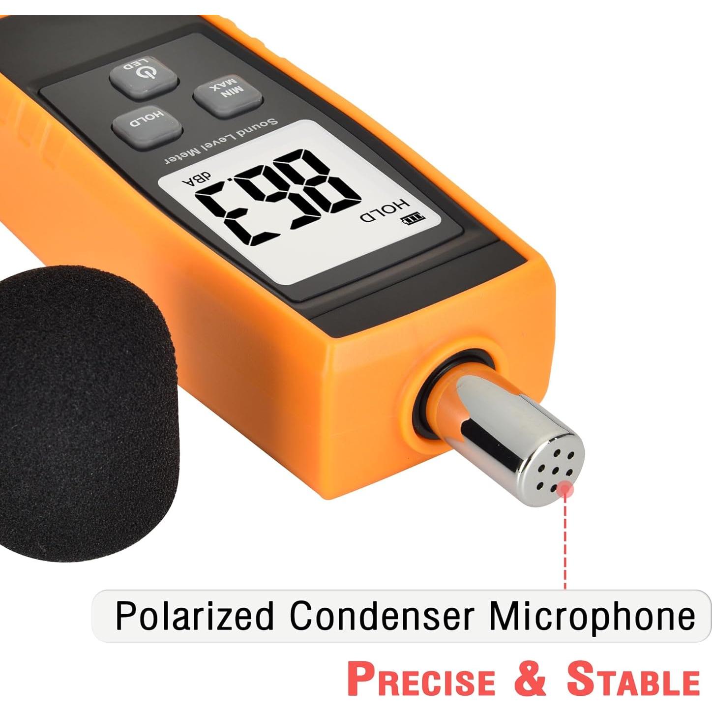 Medidor de Sonido V-Resourcing VLT111 30-130 dB Portátil