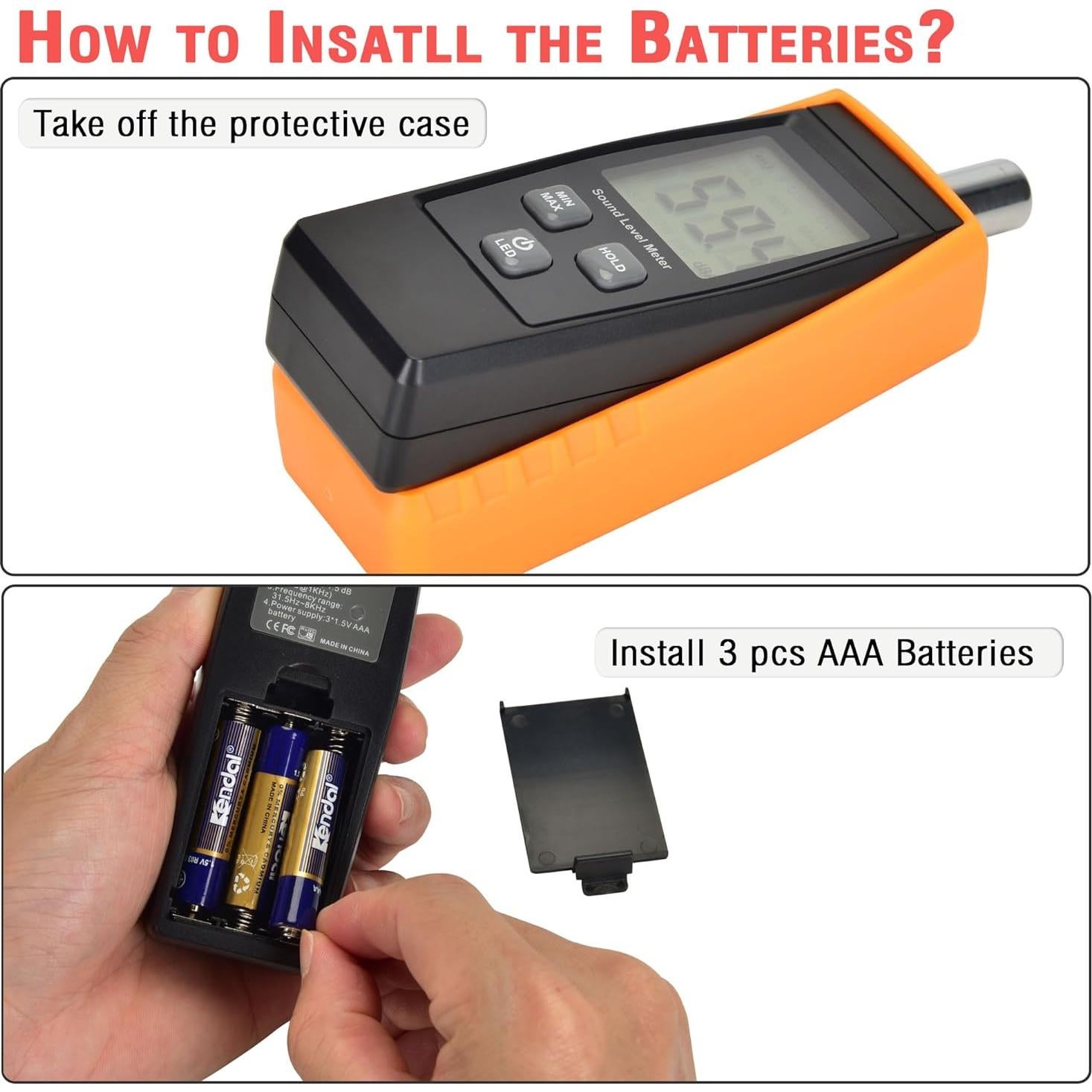 Medidor de Sonido V-Resourcing VLT111 30-130 dB Portátil
