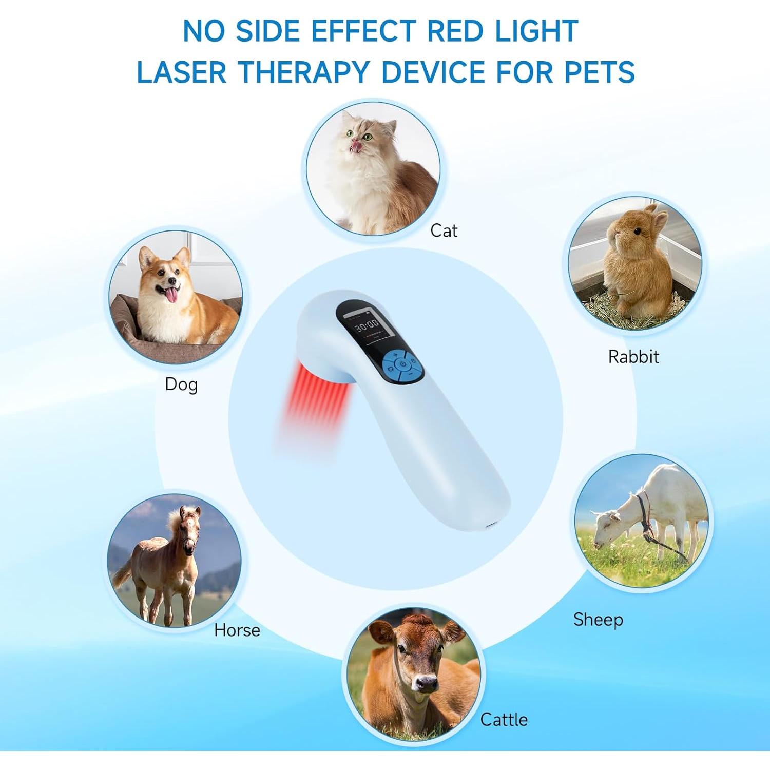 Dispositivo de Terapia con Láser Frío Azilaser 5000mAh para Mascotas