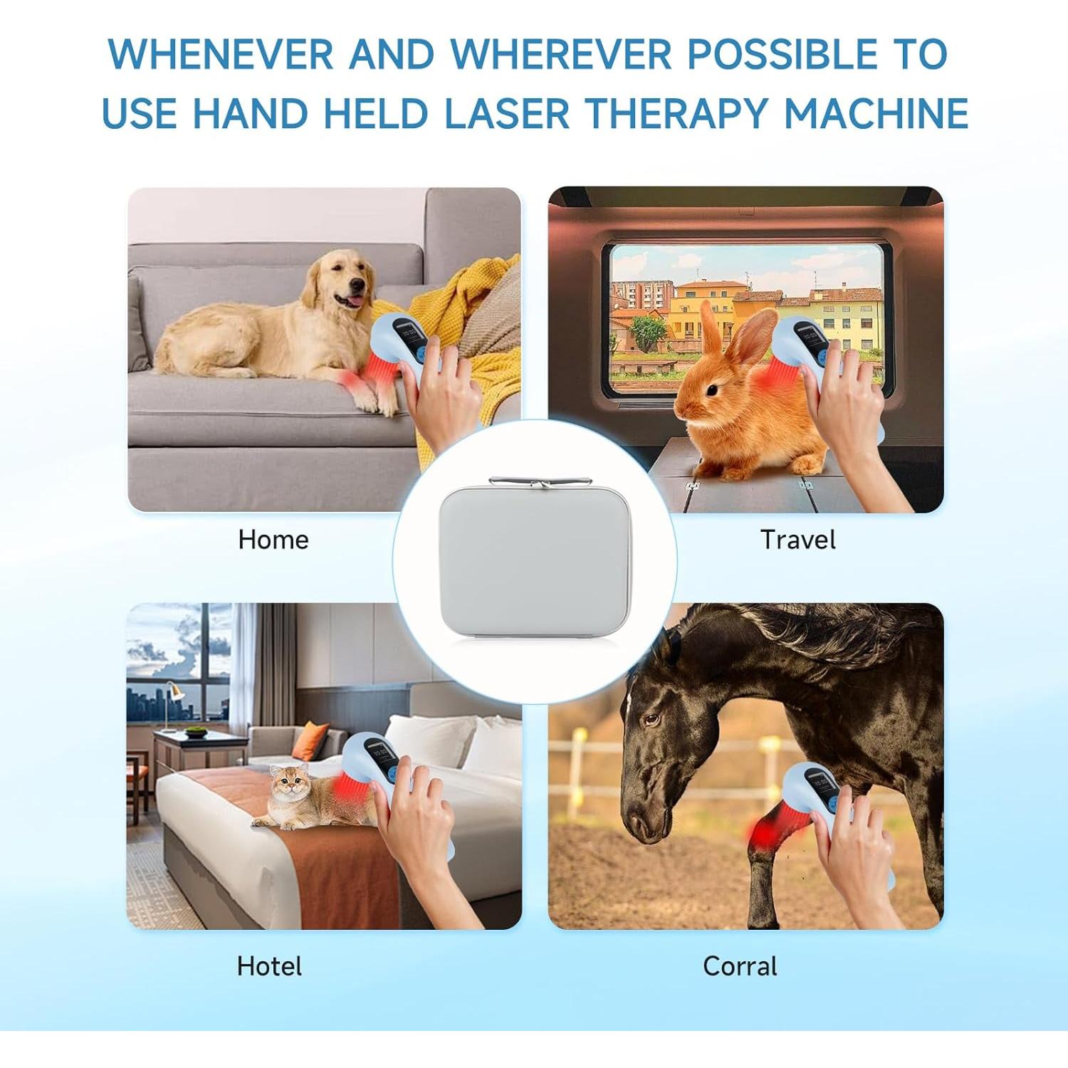 Dispositivo de Terapia con Láser Frío Azilaser 5000mAh para Mascotas