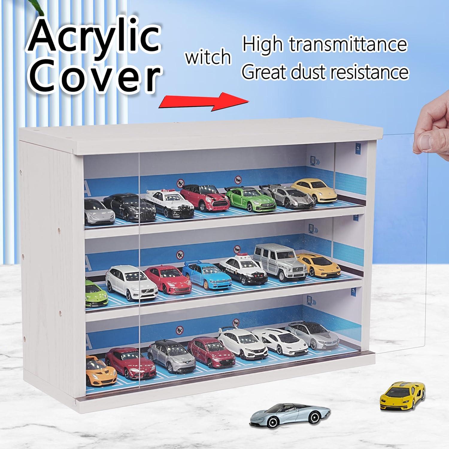 Estuche de Exhibición YYDS para 21 Coches 1/64 LED Acrílico