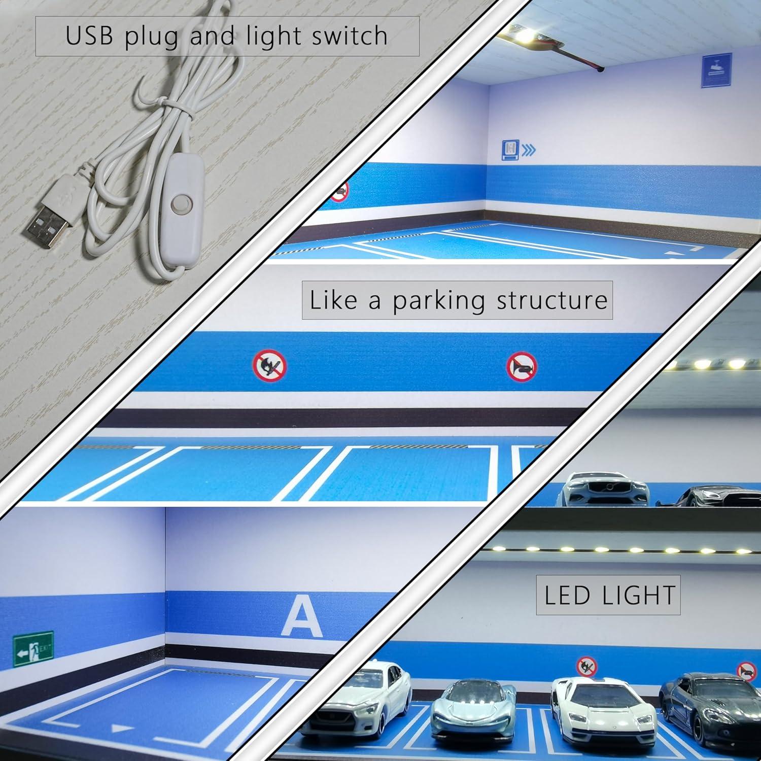 Estuche de Exhibición YYDS para 21 Coches 1/64 LED Acrílico