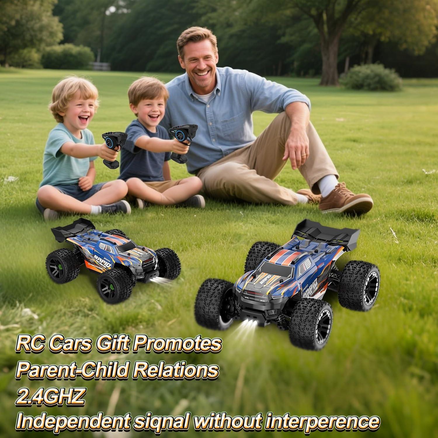 Coche RC Todo Terreno Nikuku 4WD 38 km/h Azul 1:20