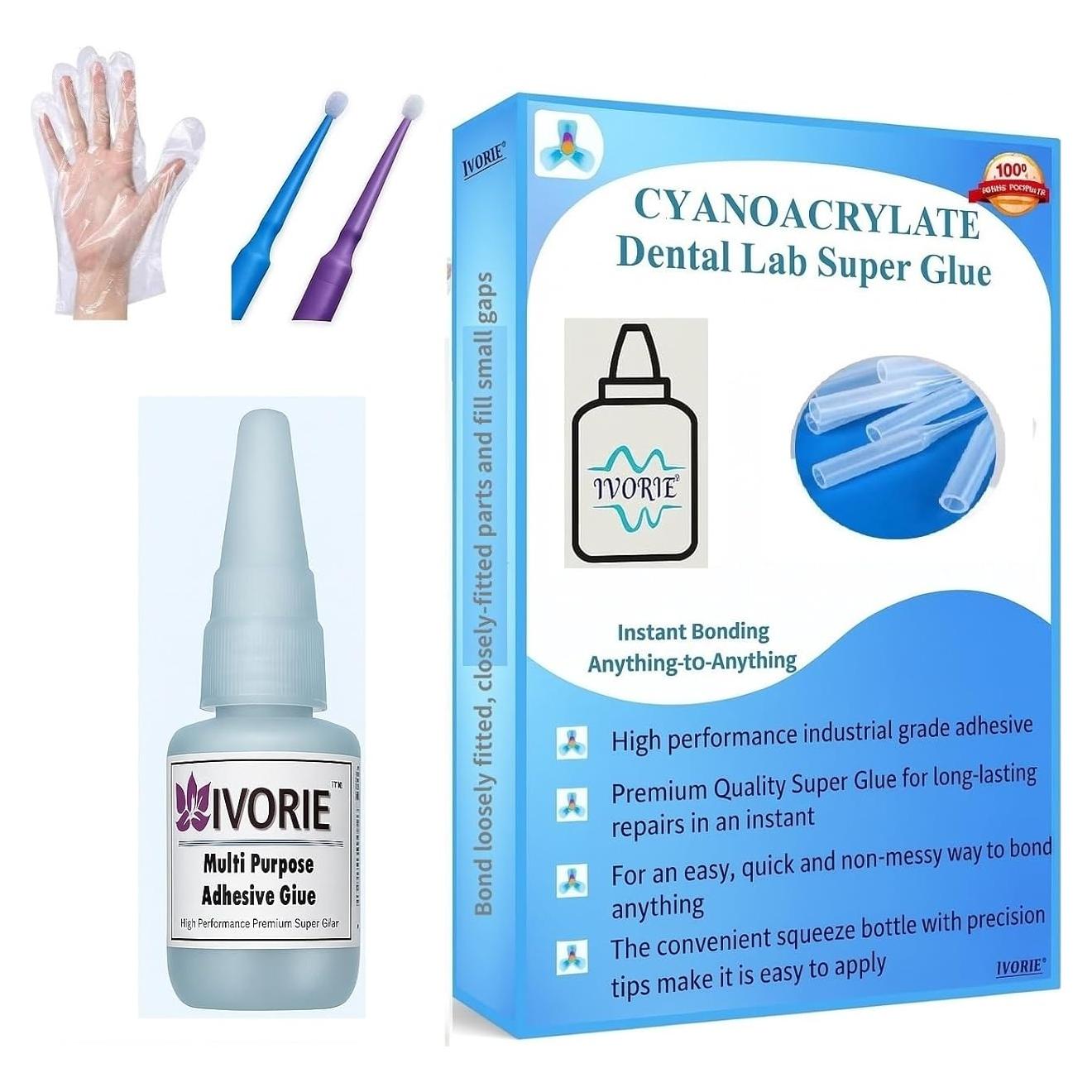 Pegamento Super Adhesivo Cianoacrilato IVORIE 28g - Gel Premium