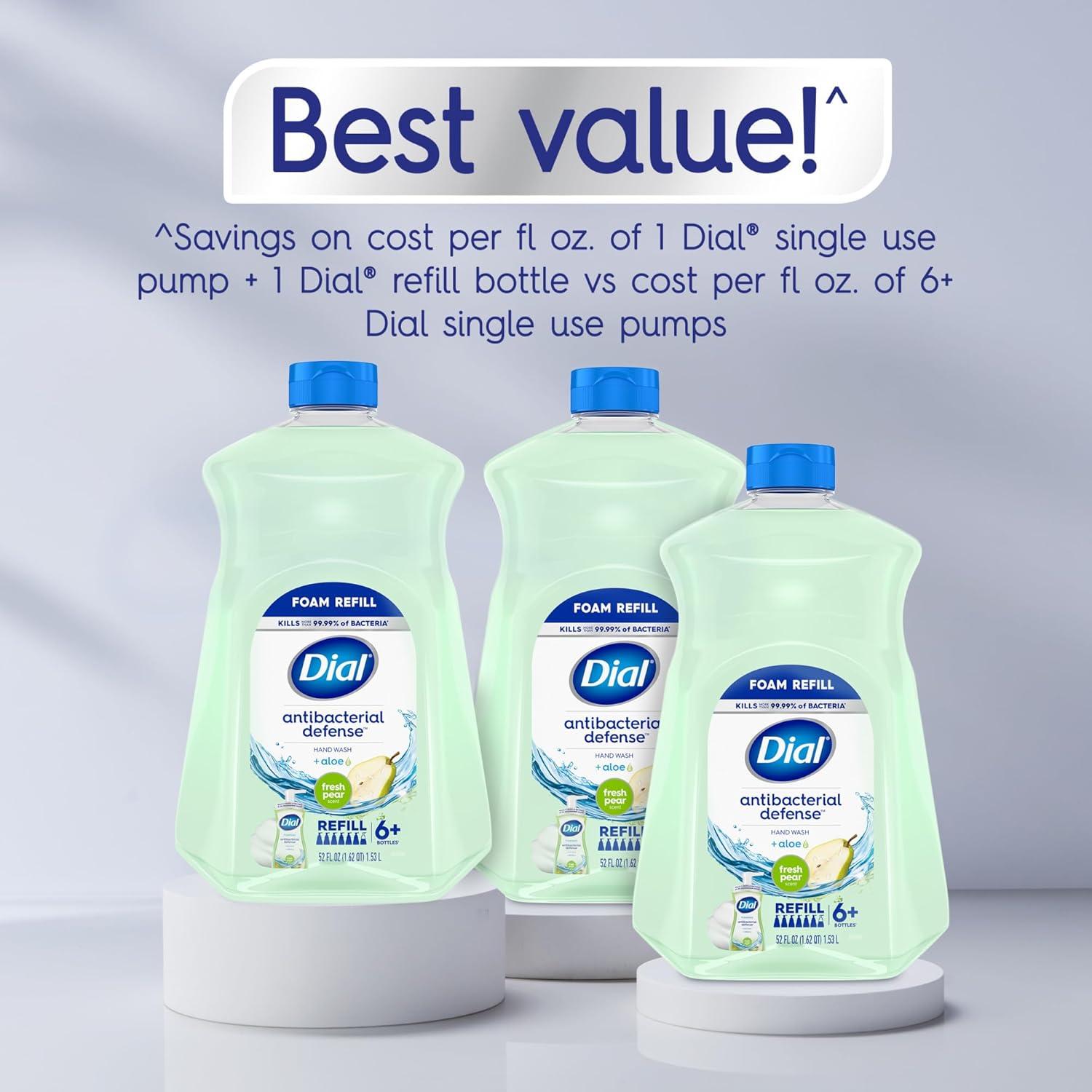 Recarga Jabón de Manos Antibacteriano Dial Pera Fresca 2L