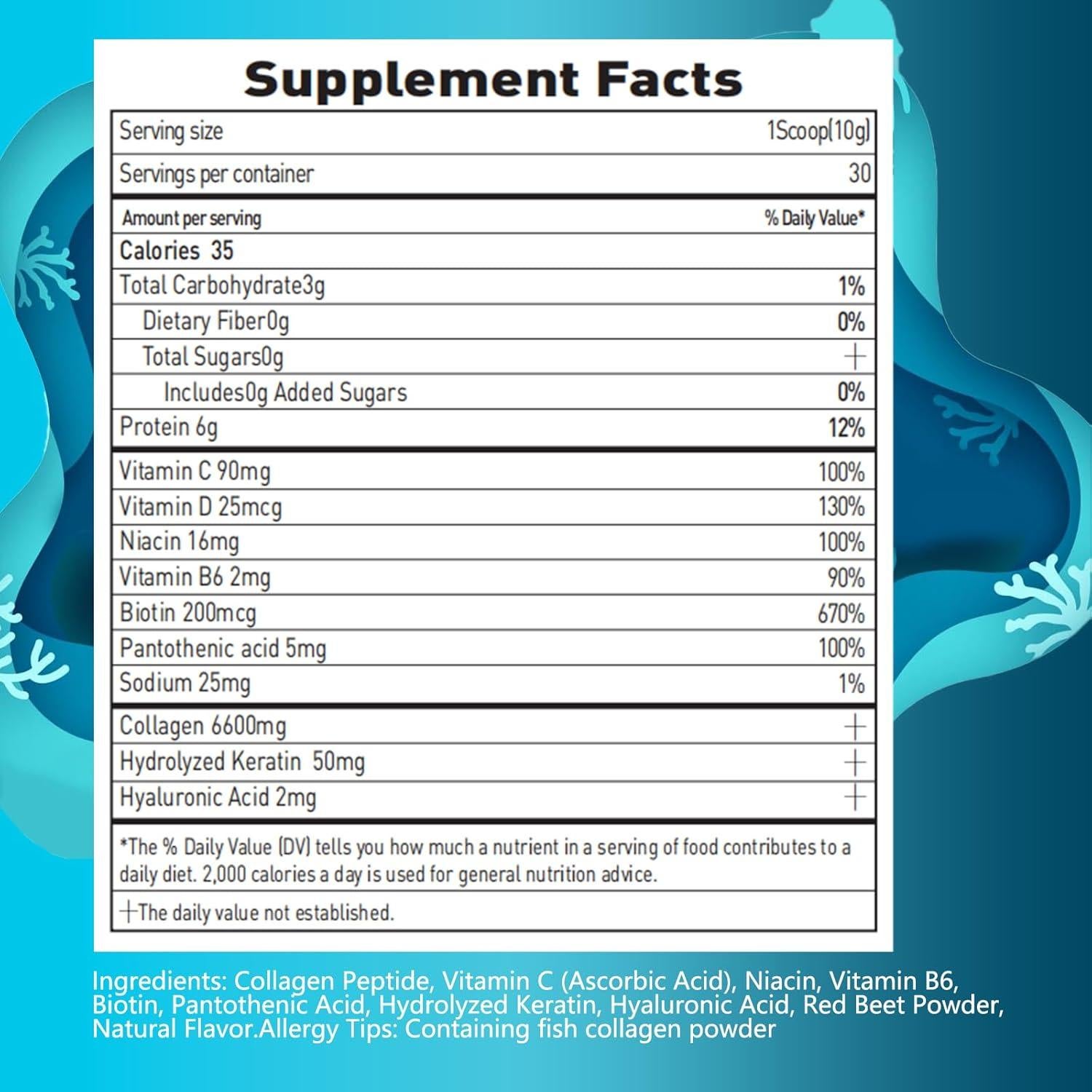 Polvo de Colágeno Marino Suiyilary 300g - Salud Piel, Cabello y Uñas