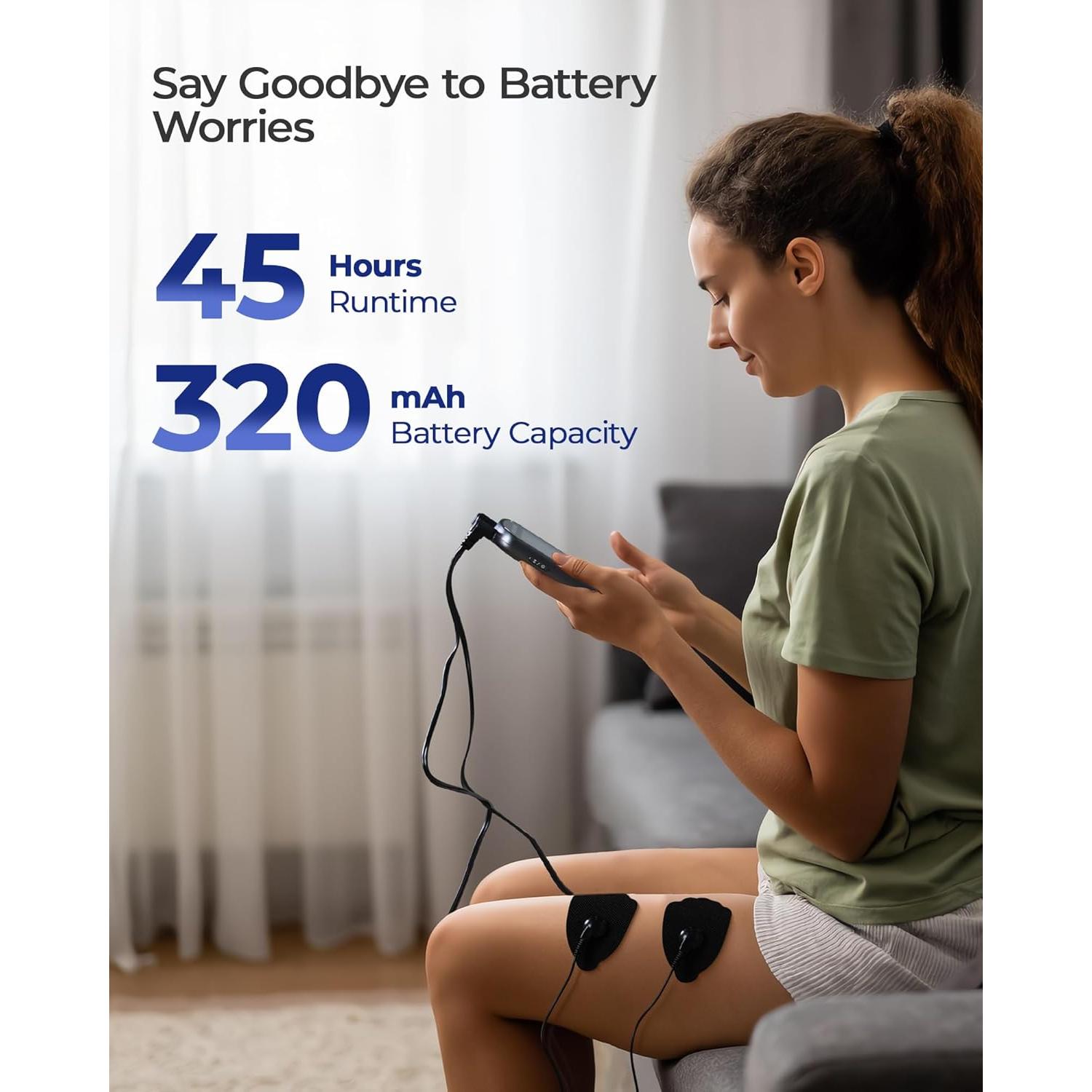 Estimulador Muscular TENS KingPavonini 3-en-1 Doble Canal 36 Modos