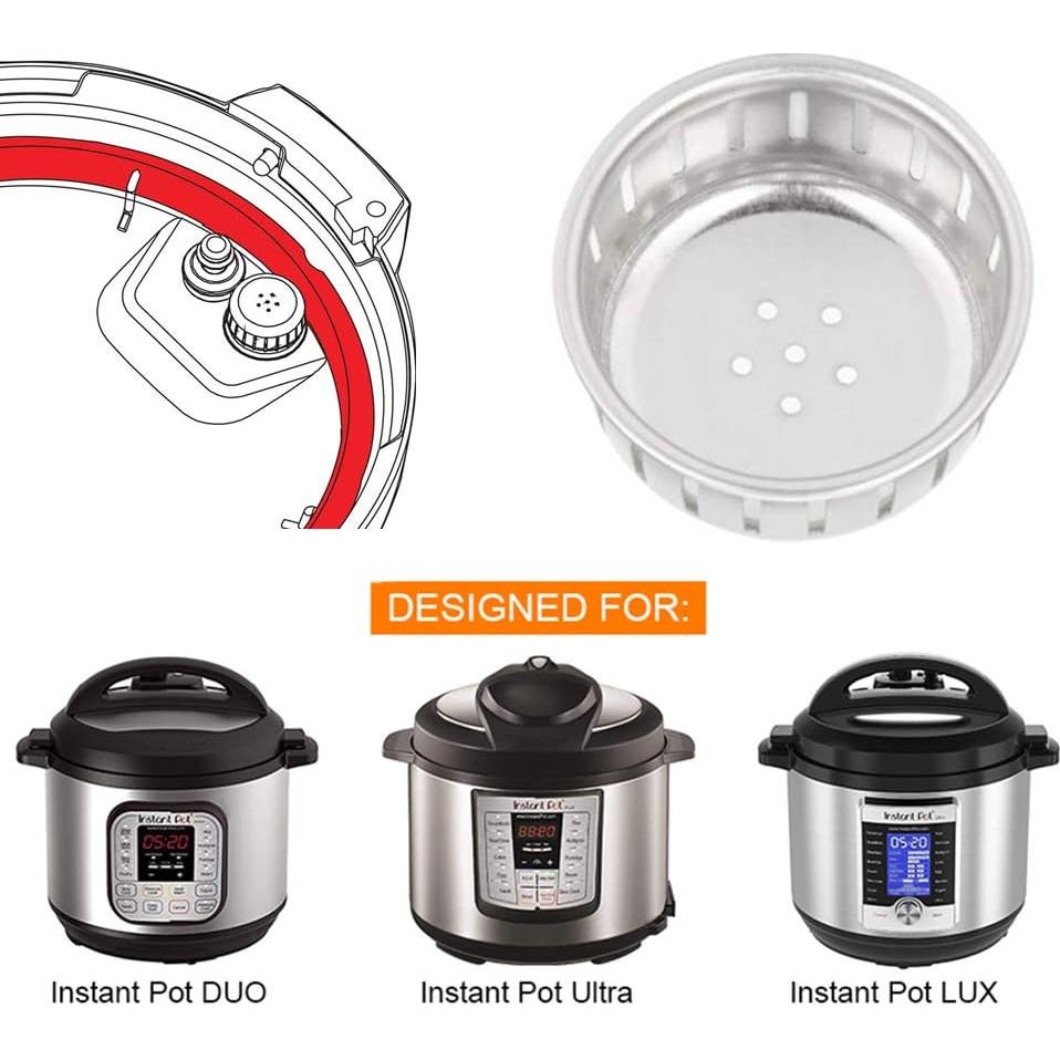 Escudo Anti-Bloqueo ZoneFly para Instant Pot - Paquete de 2
