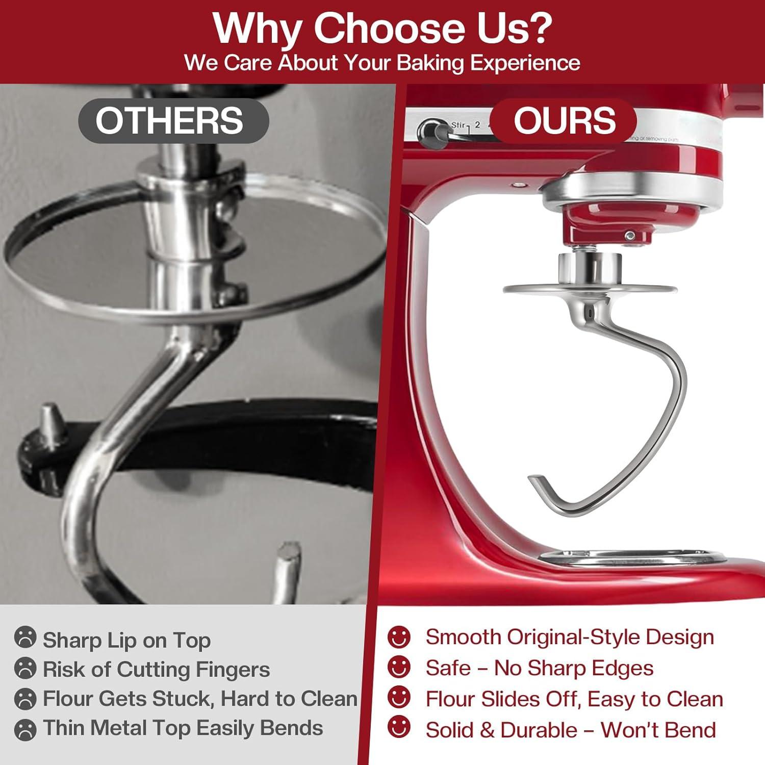 Gancho para Masa Acero Inoxidable Mttobo 4.5-5 Qt KitchenAid