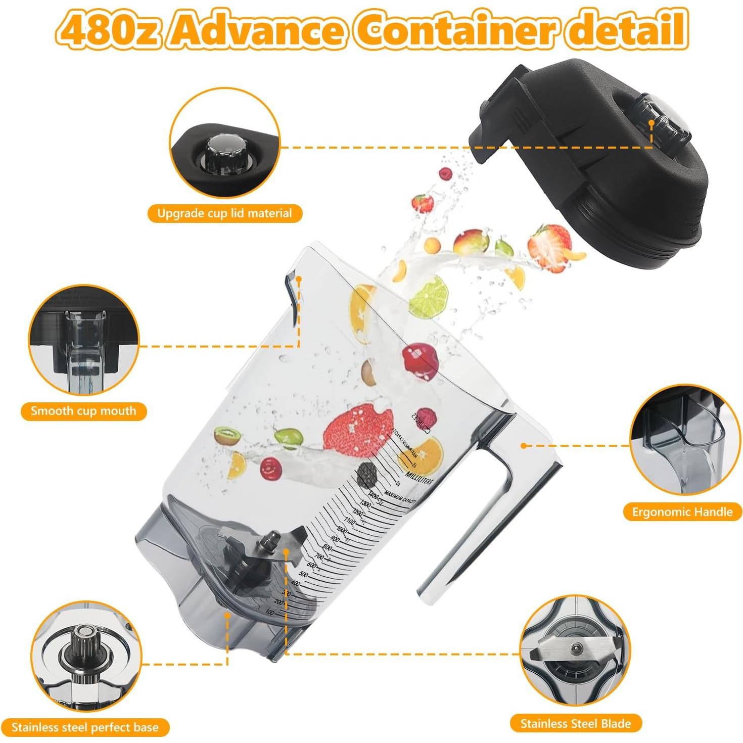 Jarra de Licuadora 48oz LiStarUs para Vitamix Advance