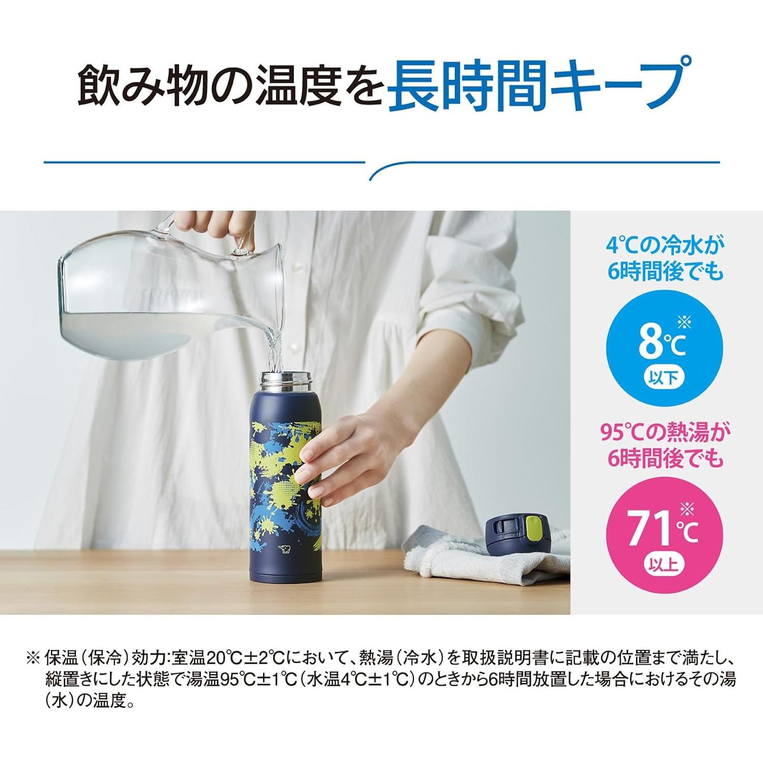 Botella de Agua Zojirushi SM-WM48-BA 480 ml Niños Negro