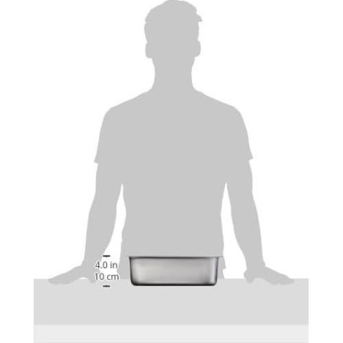 Sartén de 1/2 Tamaño Winco 4 Pulgadas Acero Inoxidable