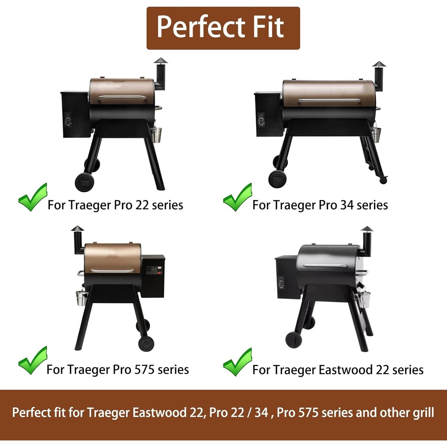 Mango Lateral de Parrilla BBQtopia 27.94 cm Acero Inoxidable