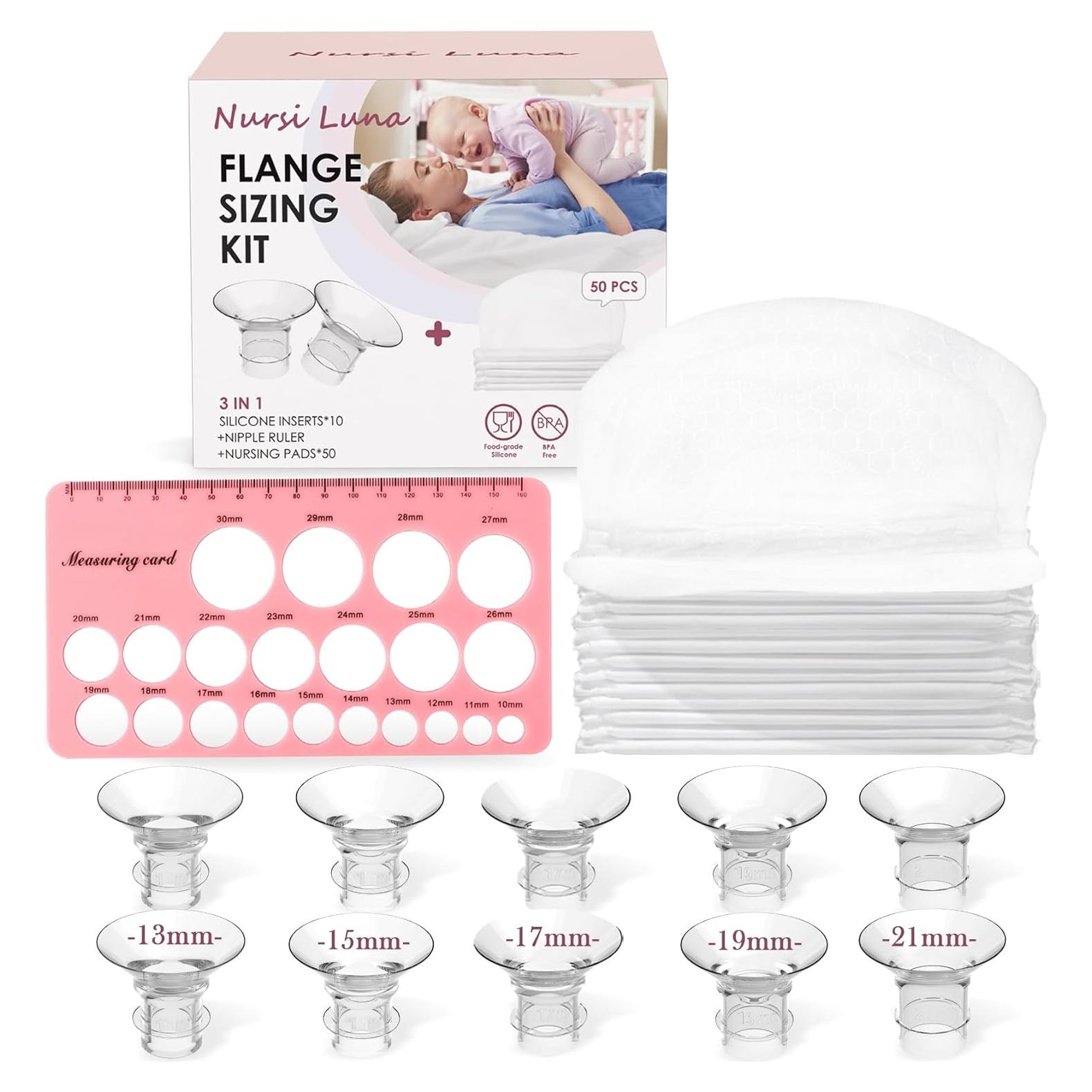 Kit de Lactancia Nursi Luna con Bridas y Almohadillas 10PCS