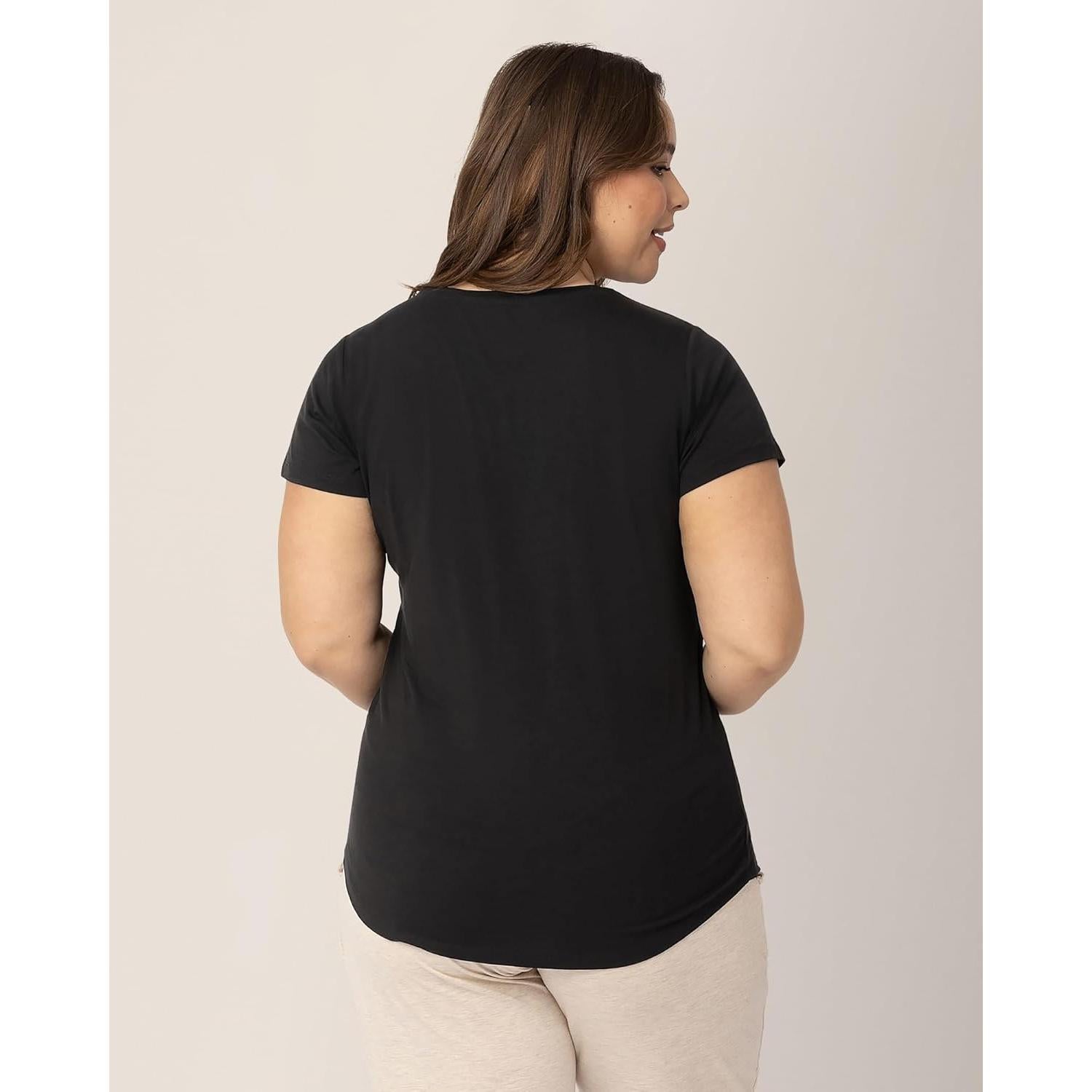 Camiseta de Maternidad y Lactancia Kindred Bravely Negra