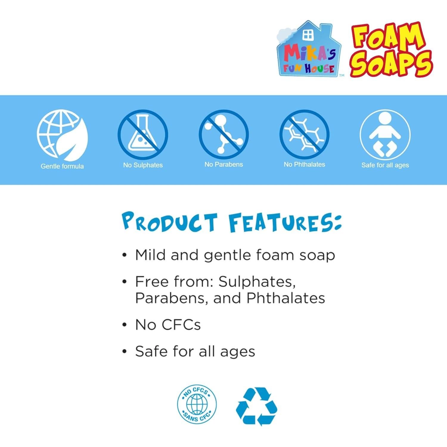 Jabón Espumoso Fun House Mika Naranja Splash 242 ml