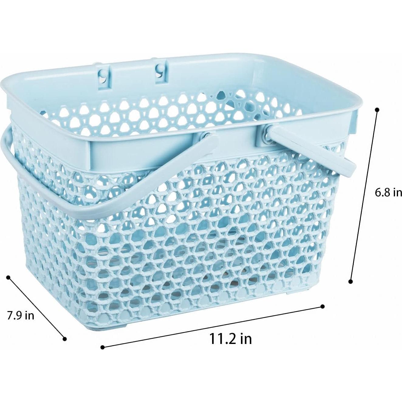 Cesta de Ducha Portátil Anyoifax Azul 28.4x20.1x17.3cm