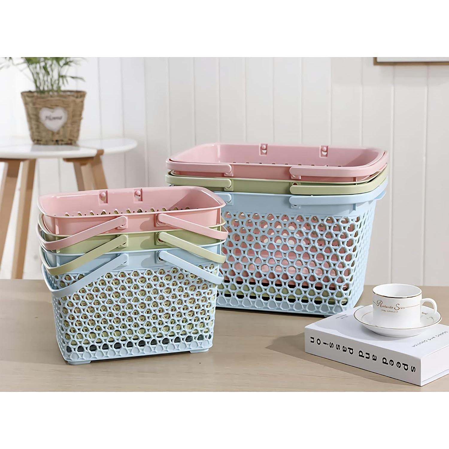 Cesta de Ducha Portátil Anyoifax Azul 28.4x20.1x17.3cm