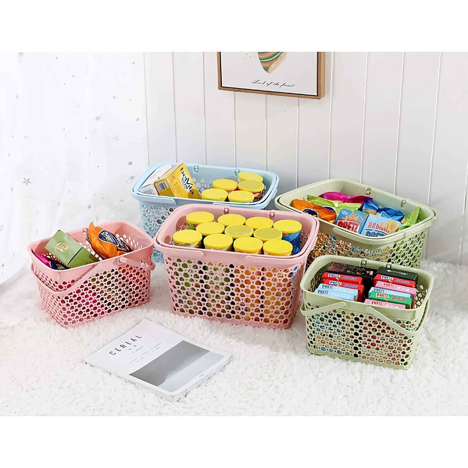 Cesta de Ducha Portátil Anyoifax Azul 28.4x20.1x17.3cm