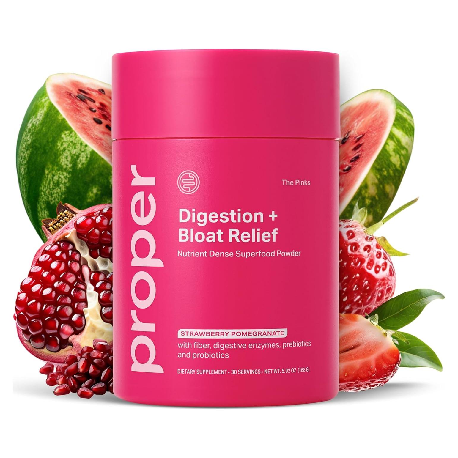 Proper Alivio Digestivo en Polvo - 30 Porciones con Probioticos