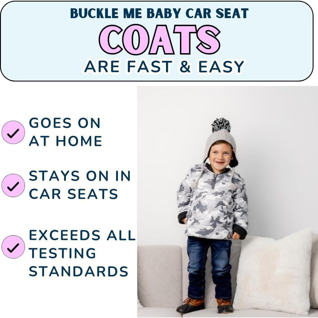 Abrigo de Invierno Buckle Me Baby para Asiento de Auto 6-9 Meses