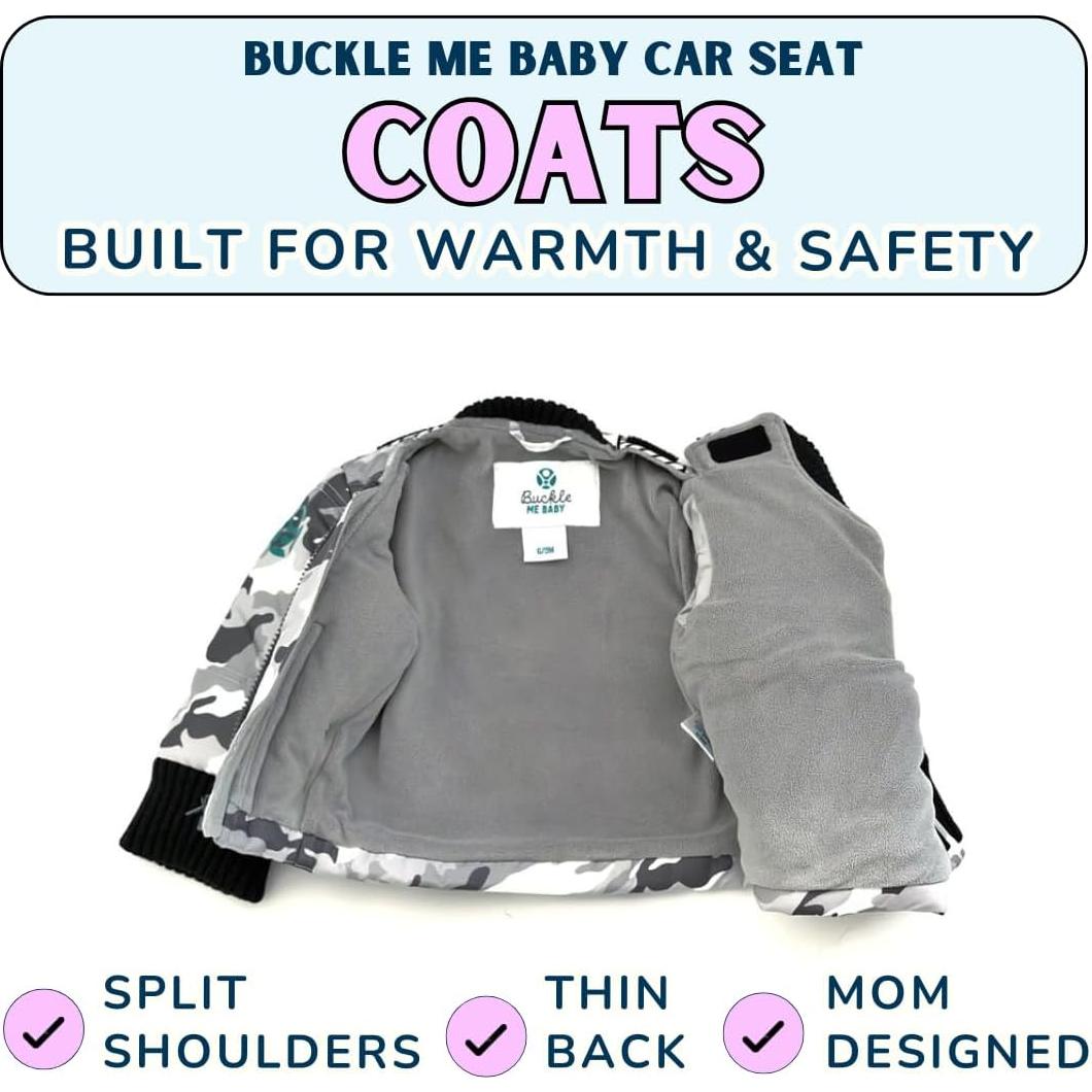 Abrigo de Invierno Buckle Me Baby para Asiento de Auto 6-9 Meses