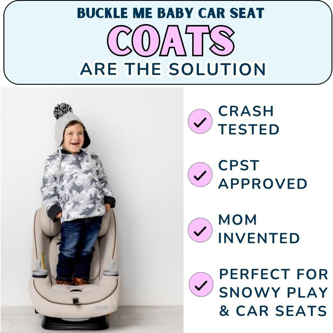 Abrigo de Invierno Buckle Me Baby para Asiento de Auto 6-9 Meses