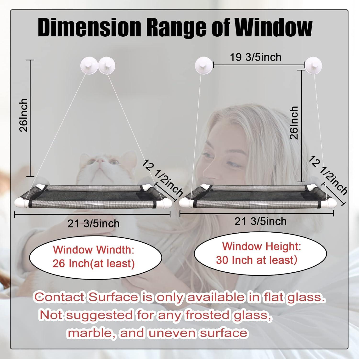 Perchera para Gatos ZALALOVA A1 Ventana con Manta Polar