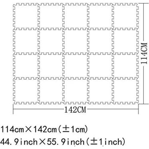 Alfombrilla de Juego YIMINYUER 142x114 cm EVA No Tóxica