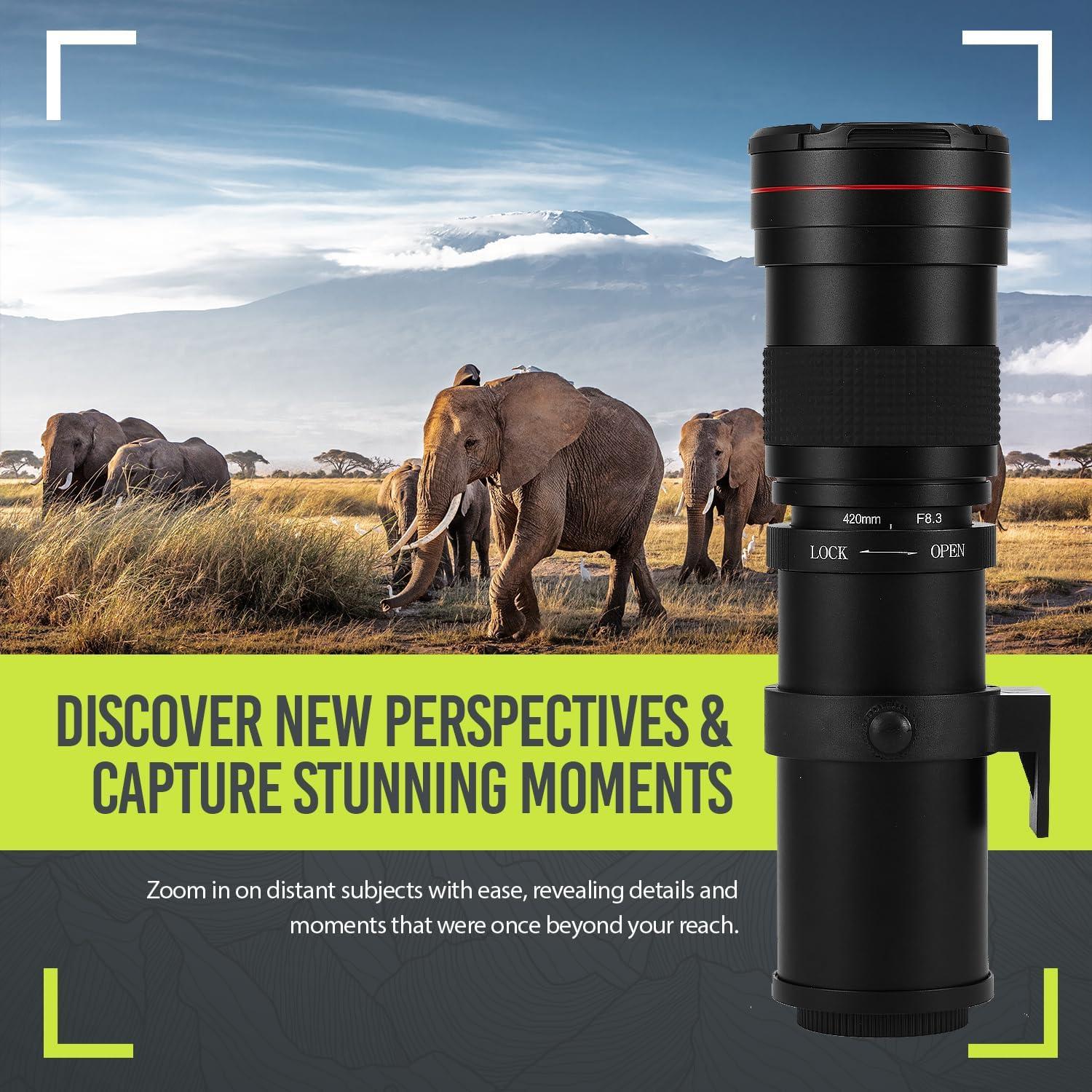 Lente Telefoto 420-800mm f/8 BM Premium para Nikon DSLR